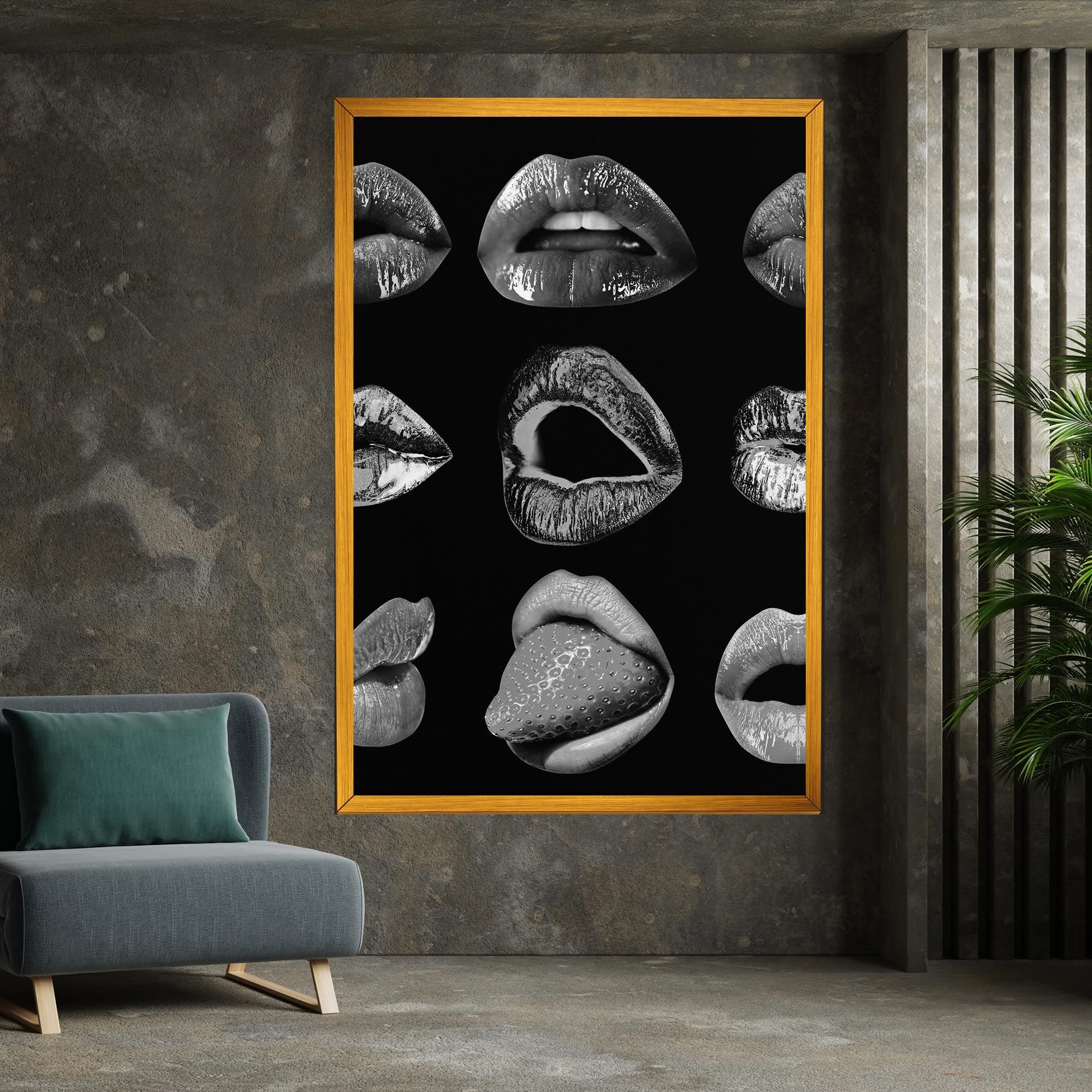 Grey Lips Collage mockup 7