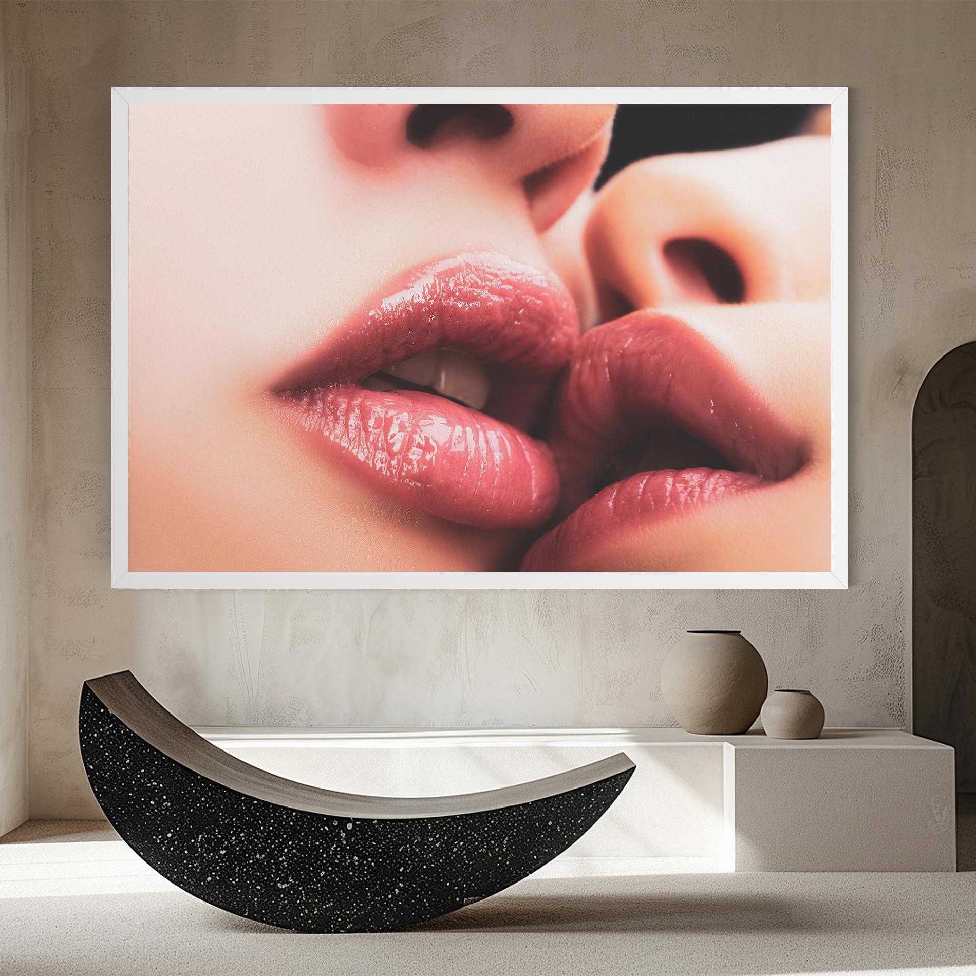 Vászonkép Beautiful Lips mockup 8