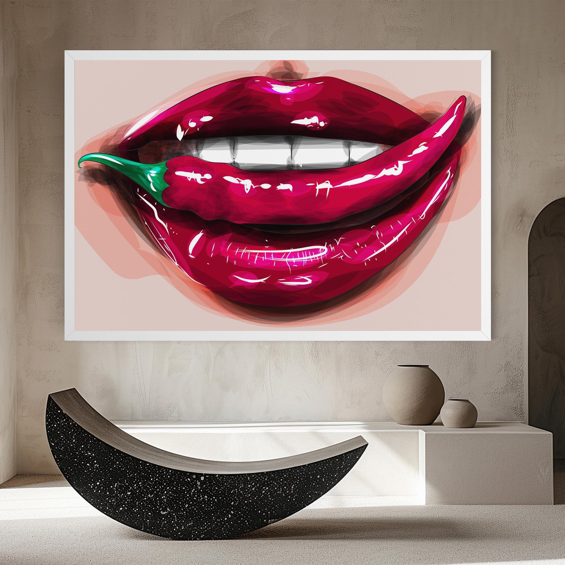Vászonkép Chilli Lips mockup 8
