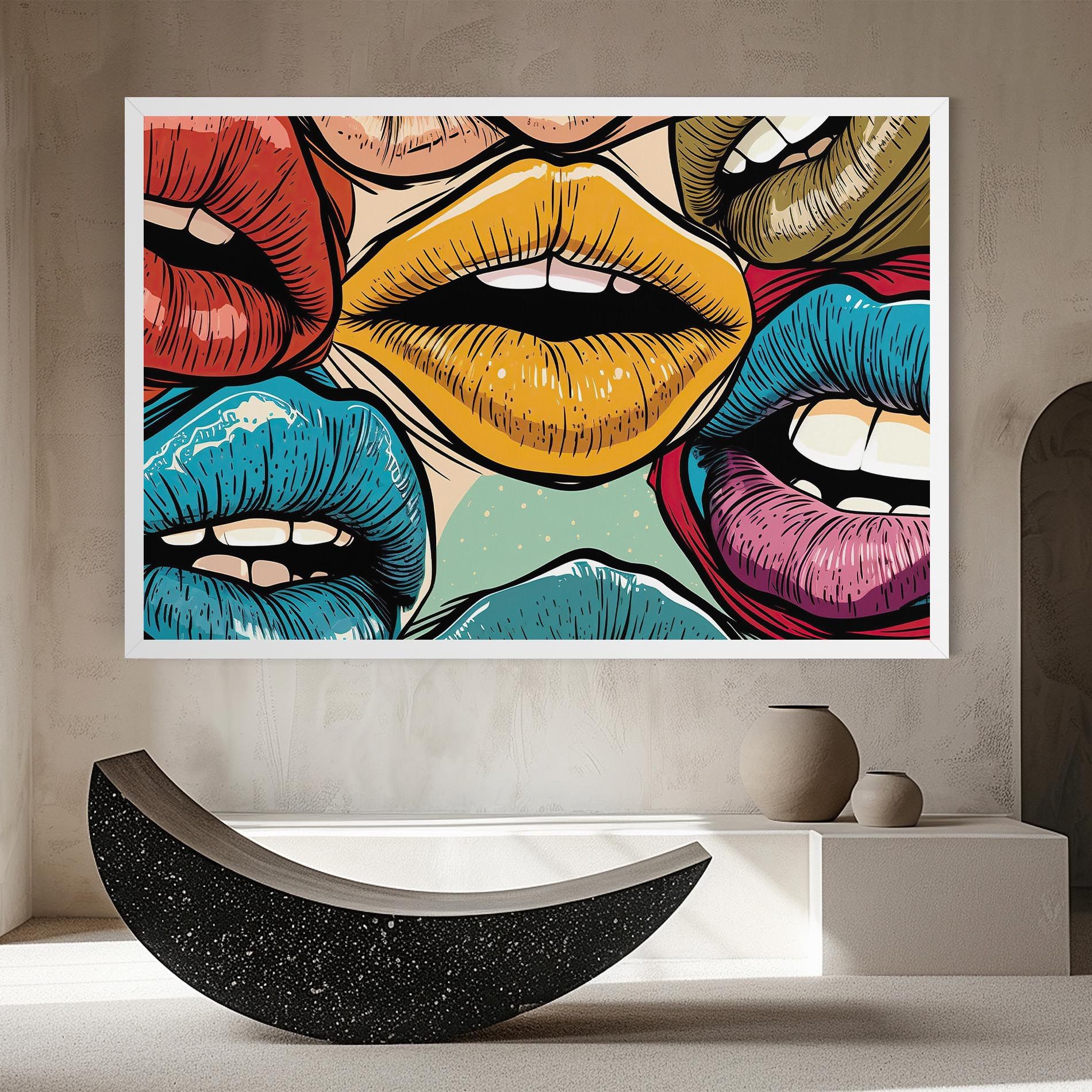 Comic Book Color Lips mockup 8