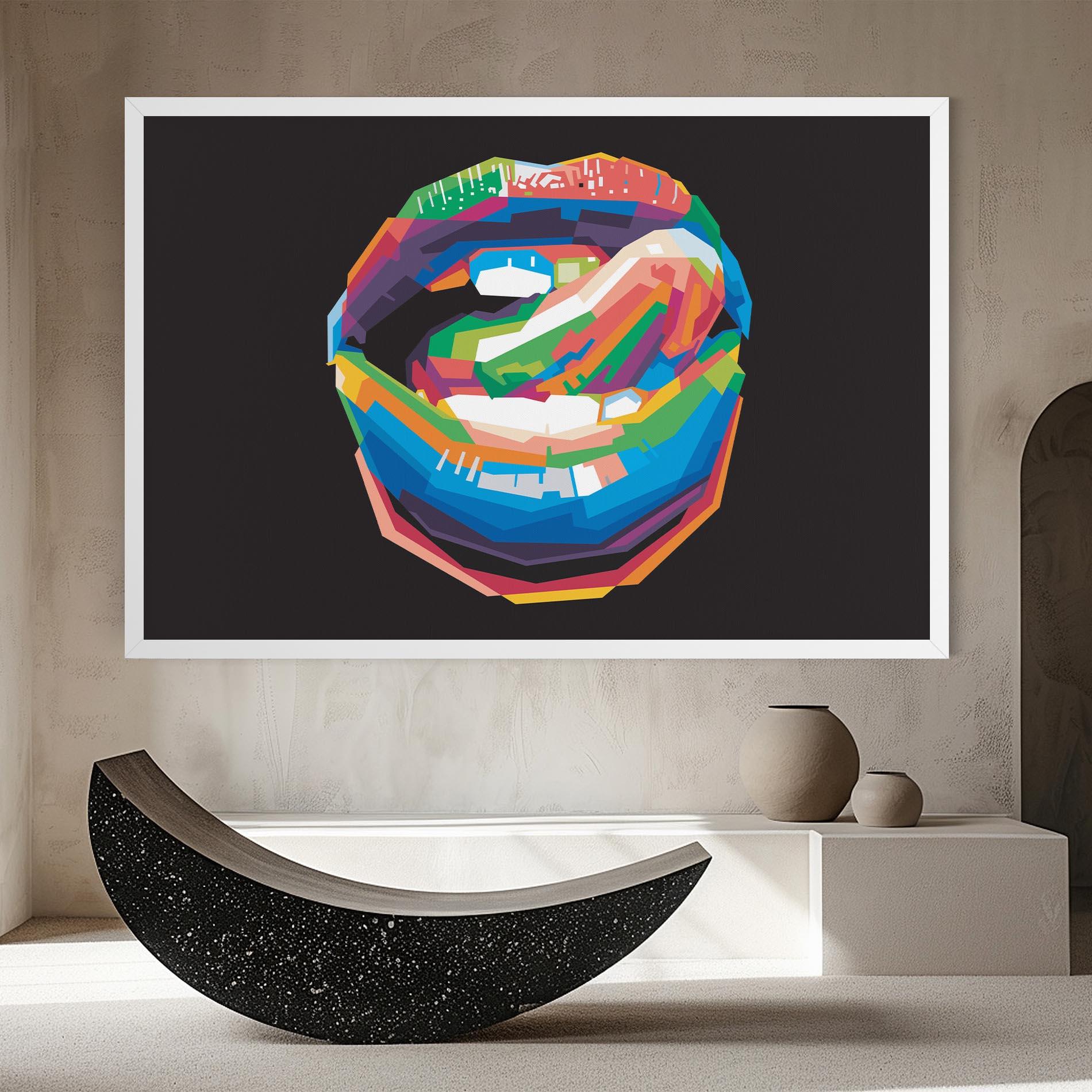 Vászonkép Lips Toungue mockup 8