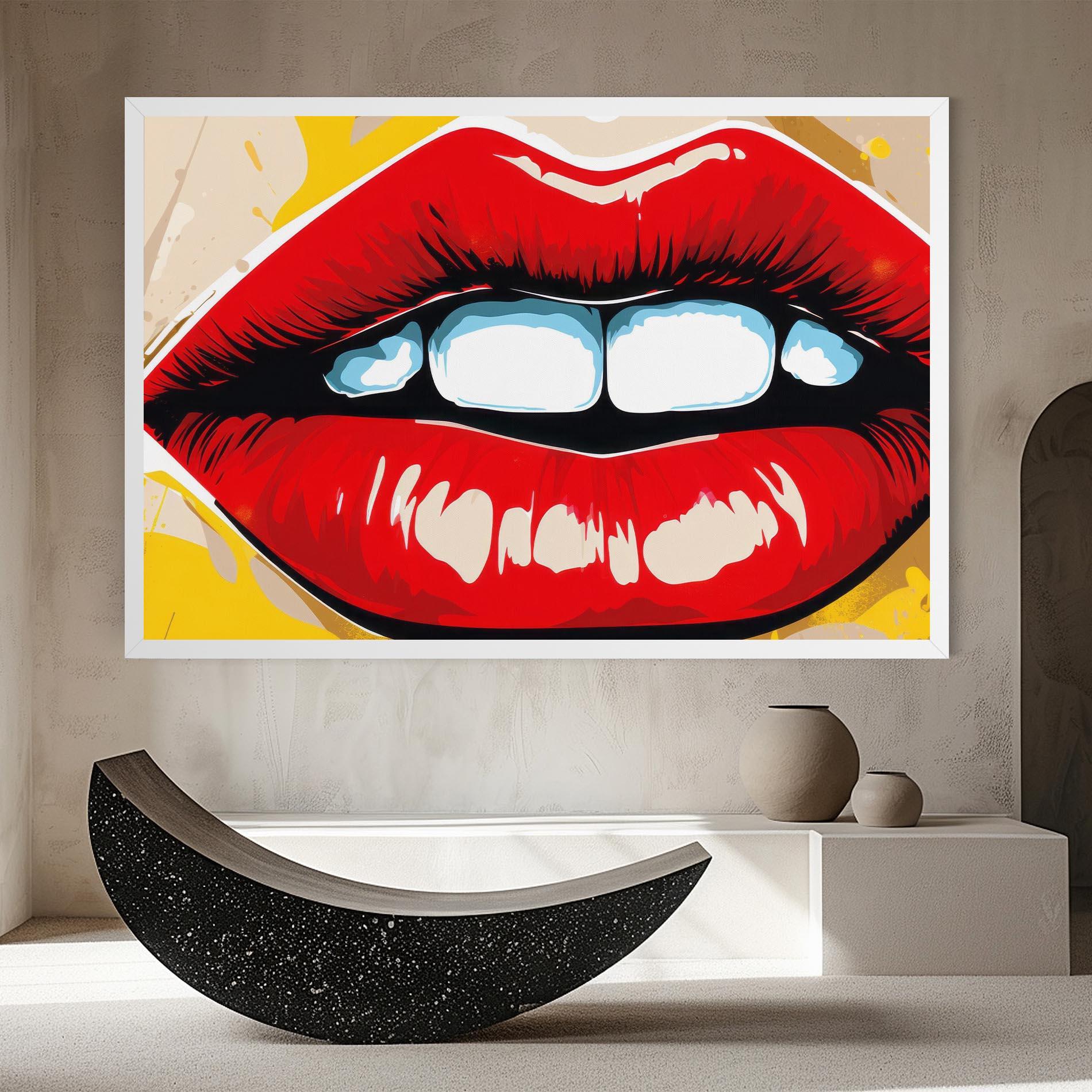 Vászonkép Pop Lips mockup 8