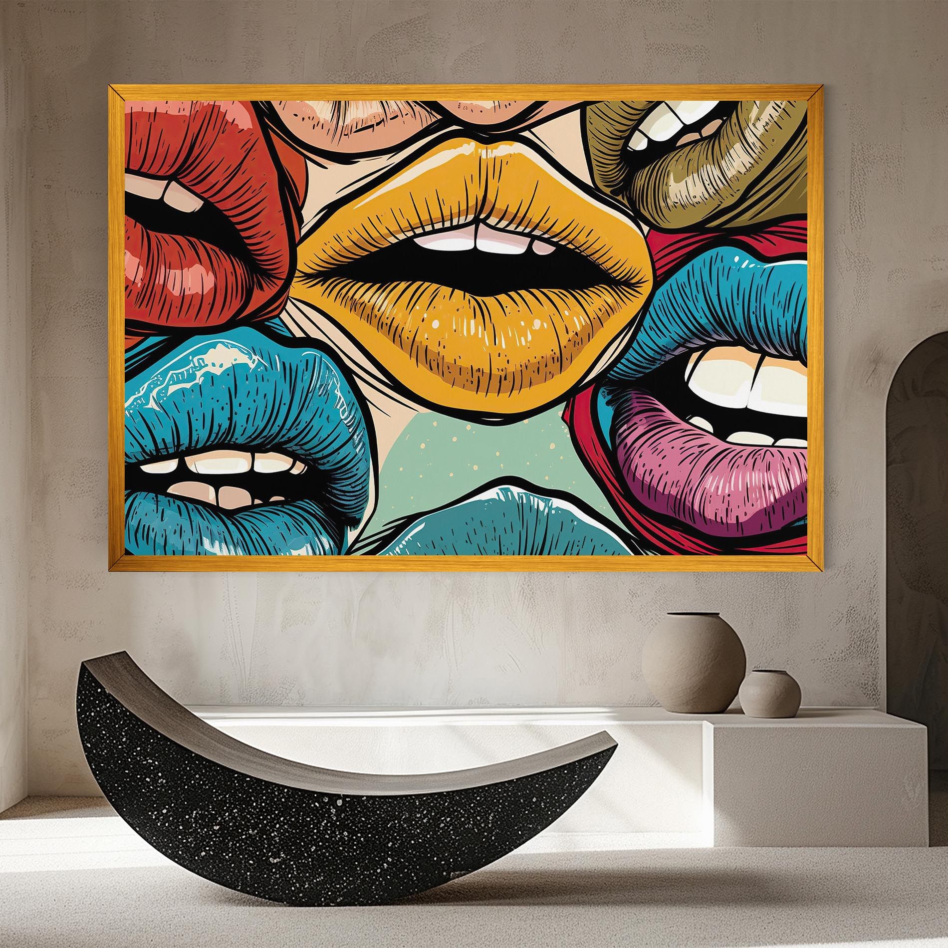 Comic Book Color Lips mockup 8