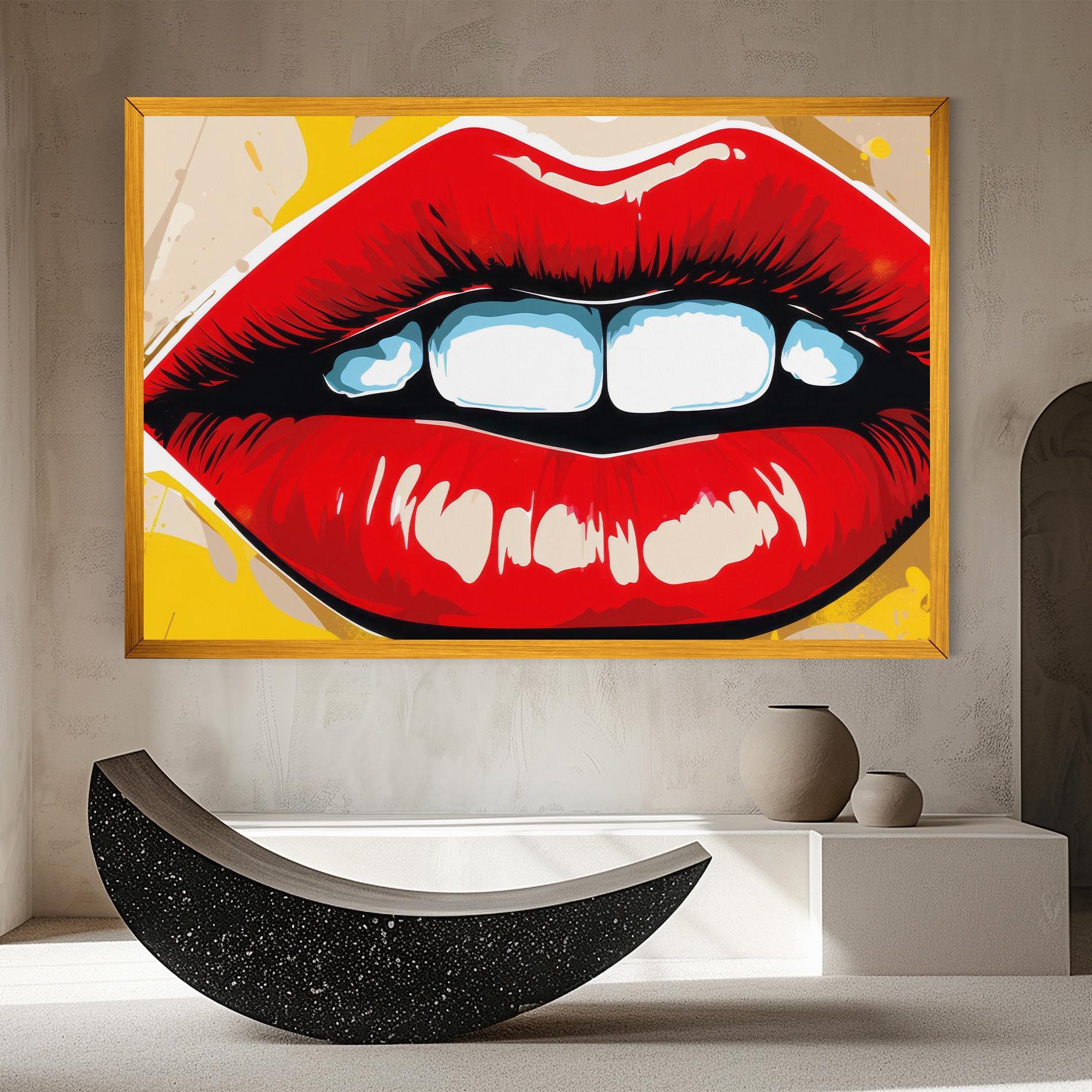 Vászonkép Pop Lips mockup 8