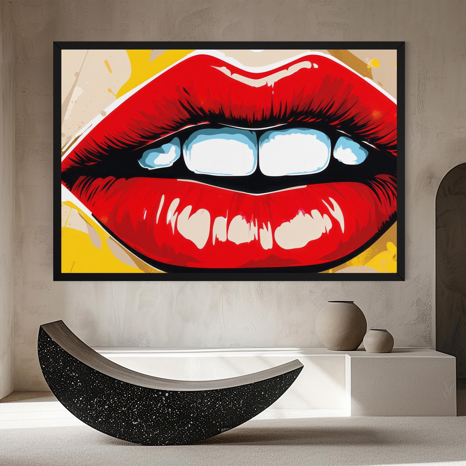 Vászonkép Pop Lips mockup 8