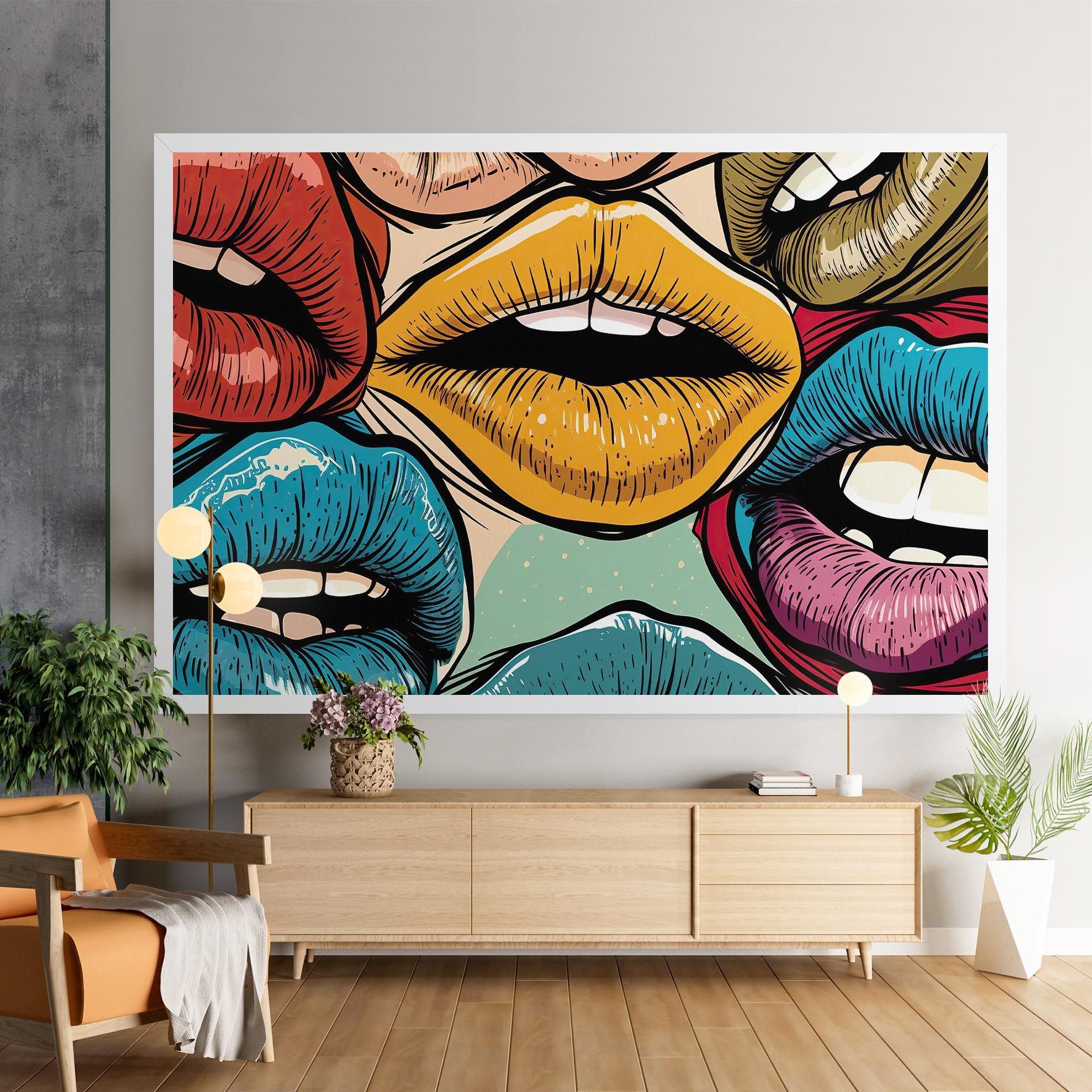 Comic Book Color Lips mockup 9