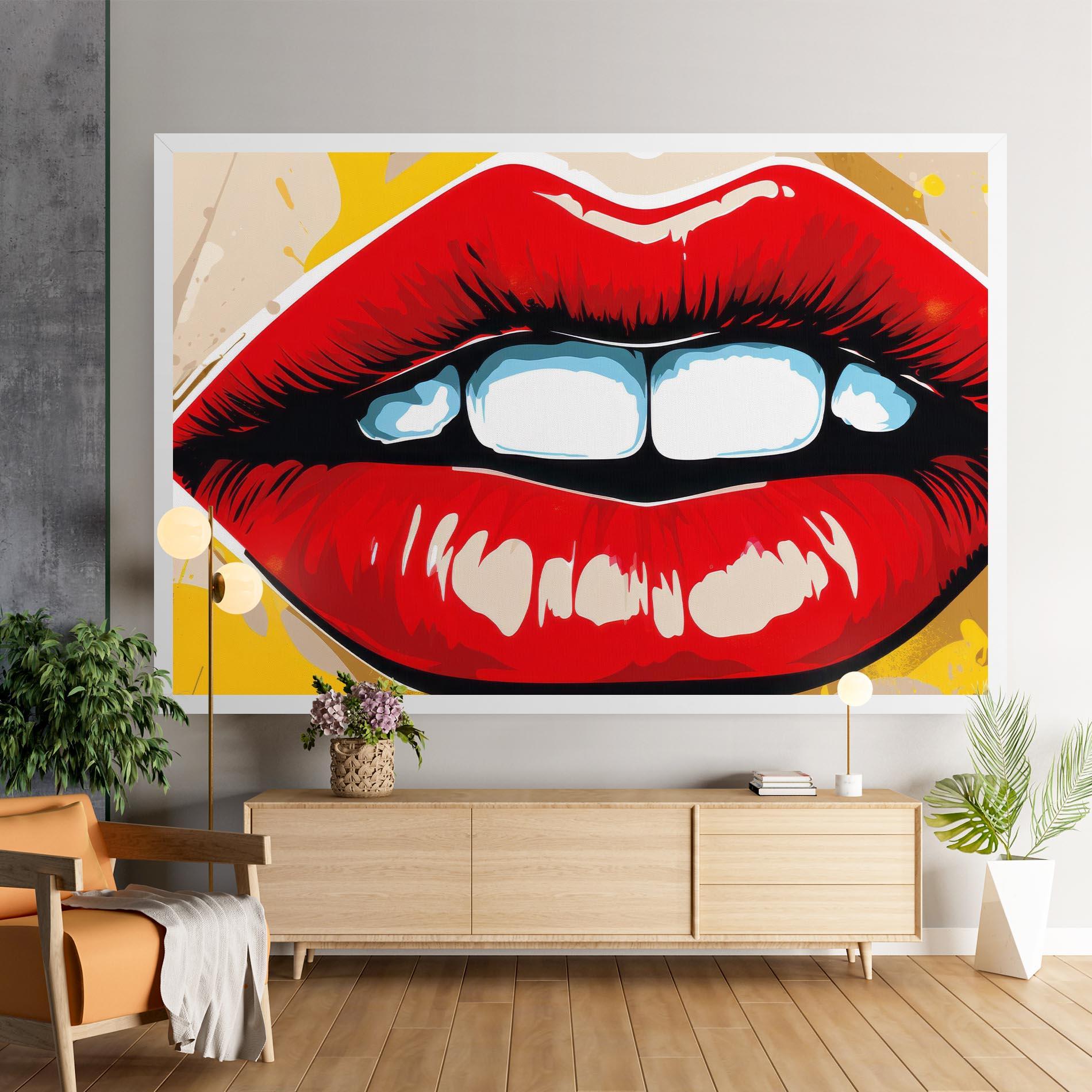 Vászonkép Pop Lips mockup 9
