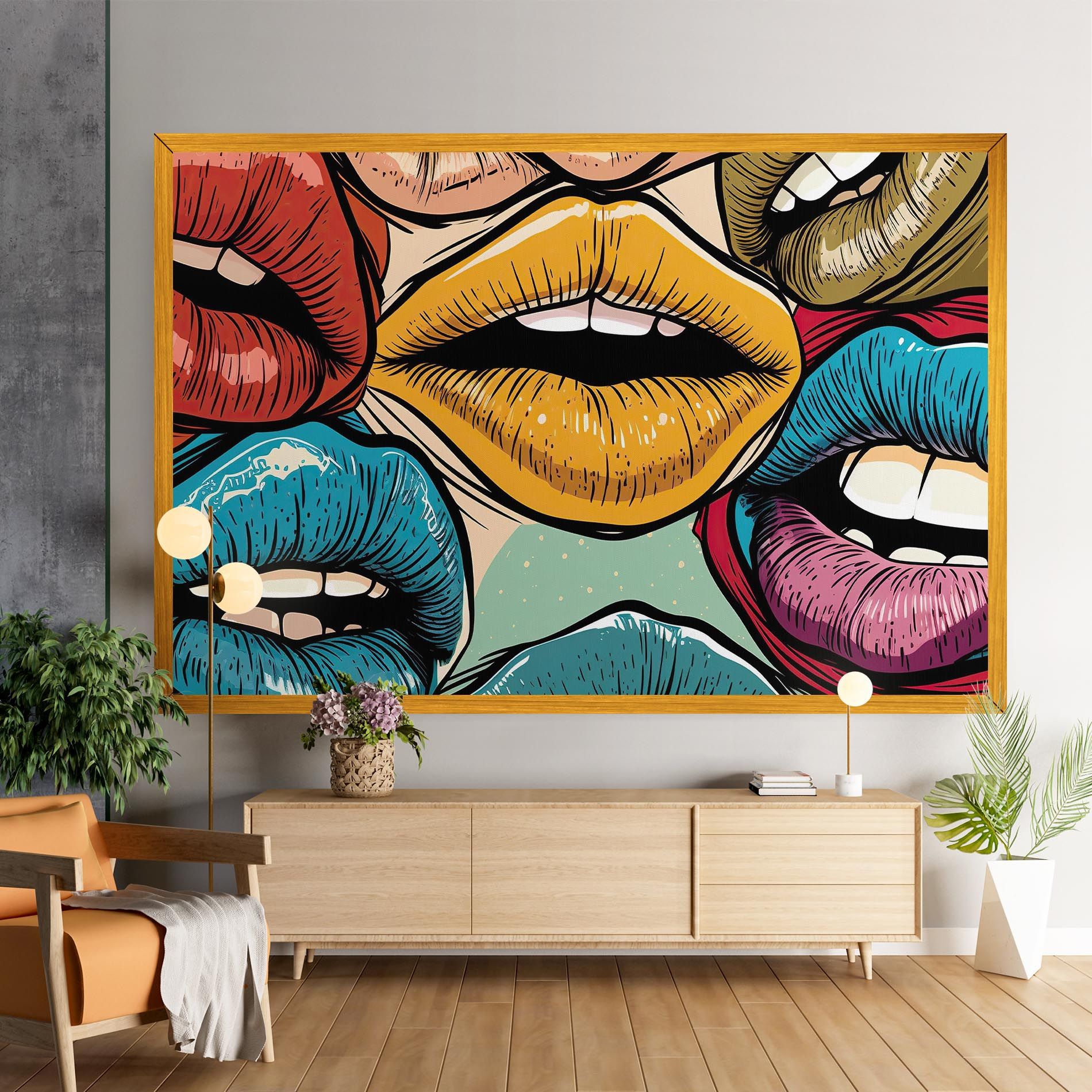 Comic Book Color Lips mockup 9