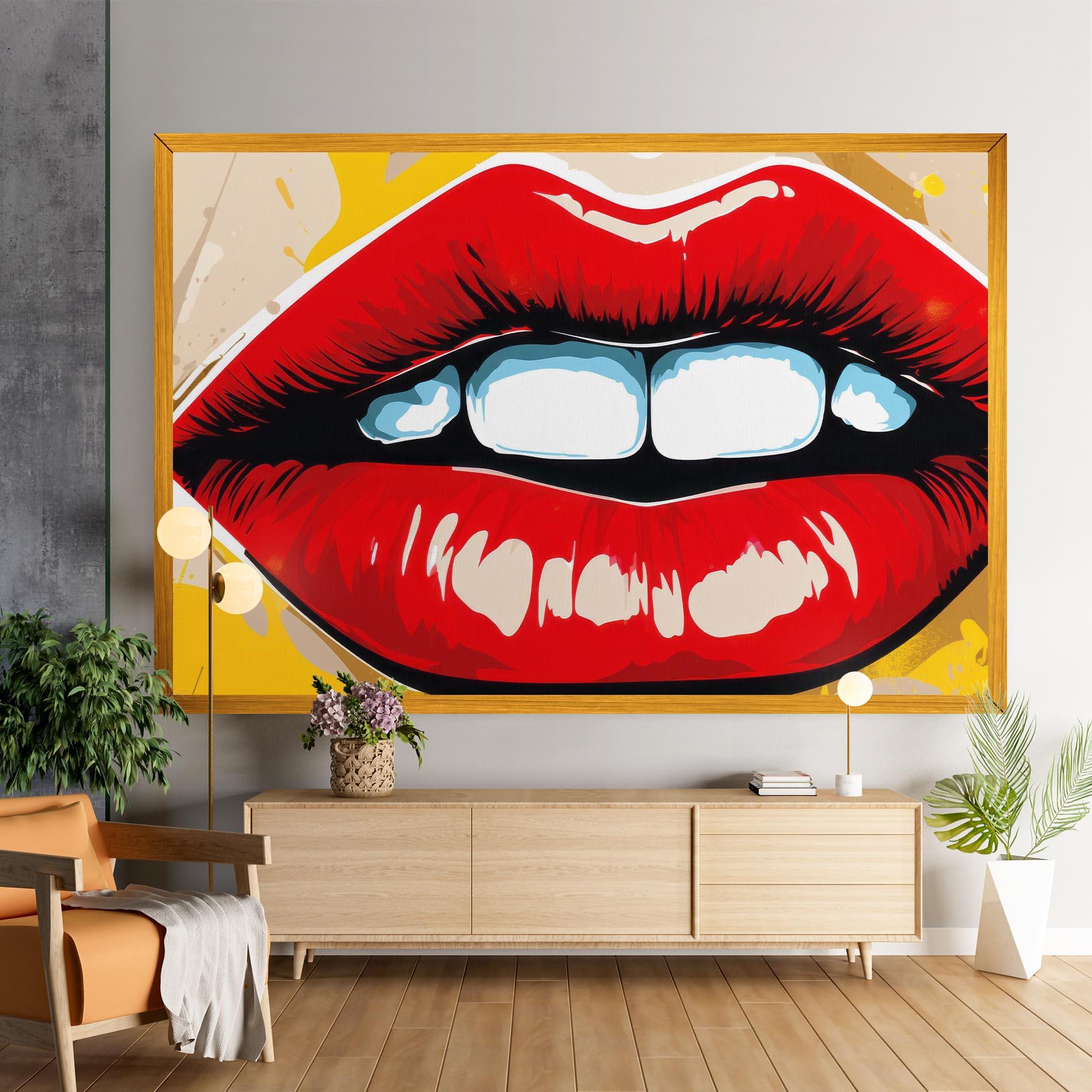 Vászonkép Pop Lips mockup 9