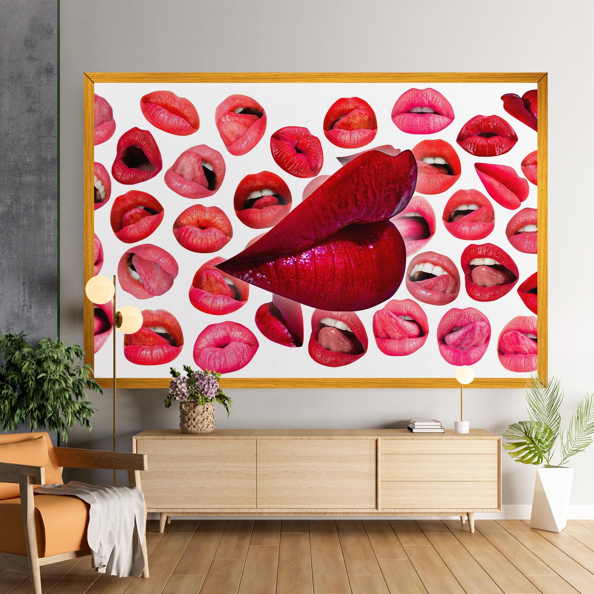 Red Lip Female mockup 9