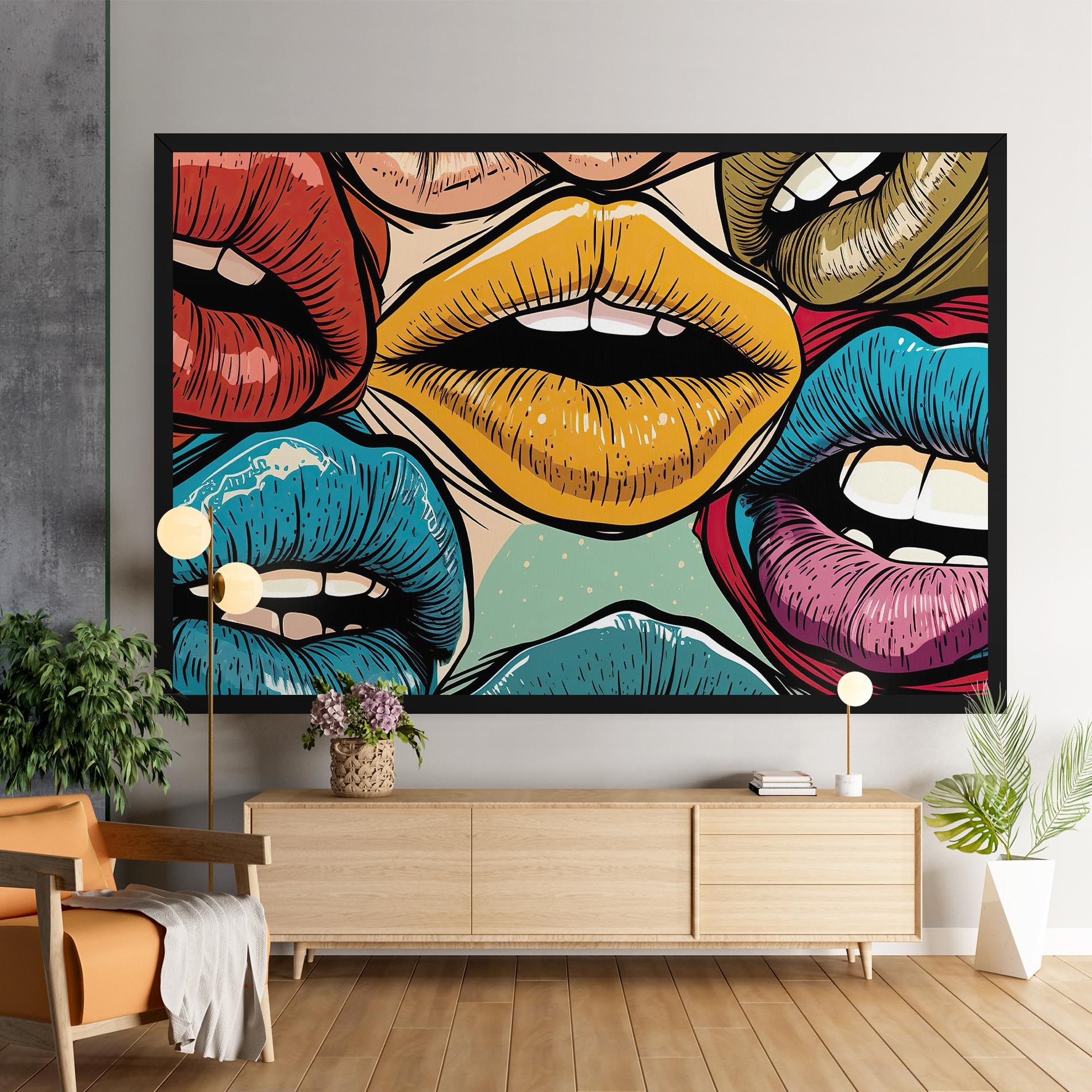 Comic Book Color Lips mockup 9