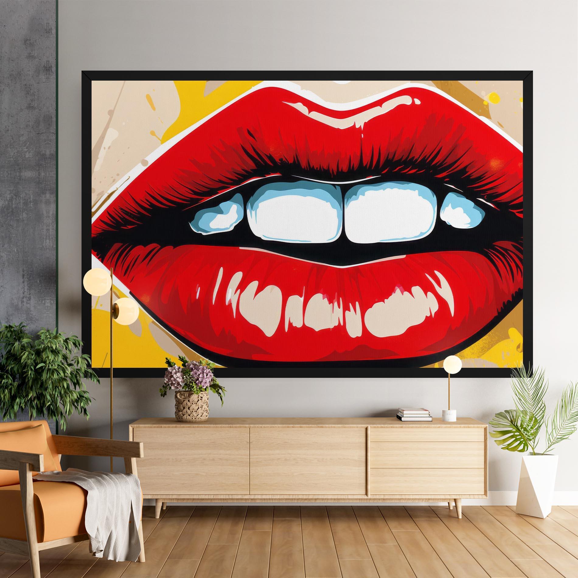 Vászonkép Pop Lips mockup 9