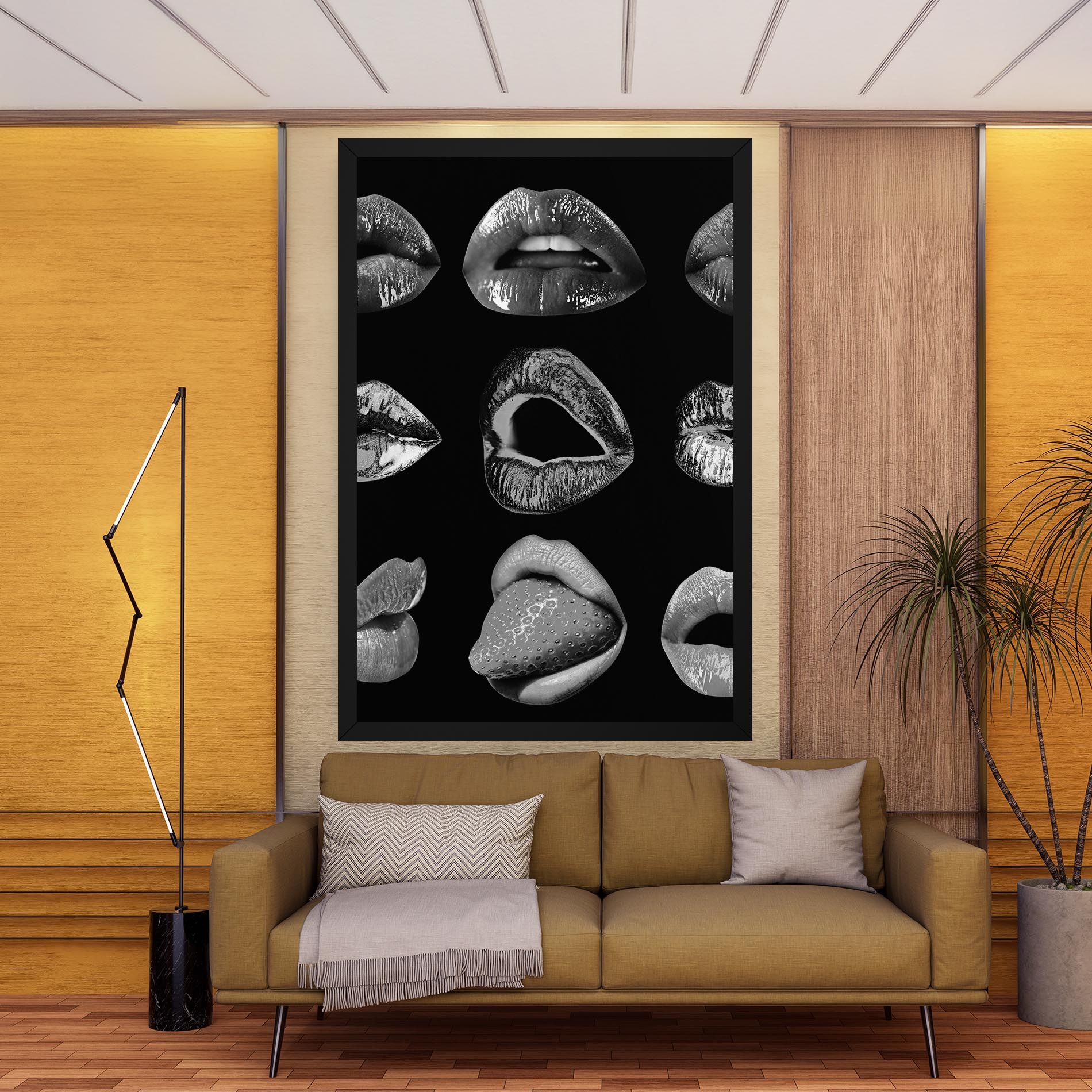 Grey Lips Collage mockup 9