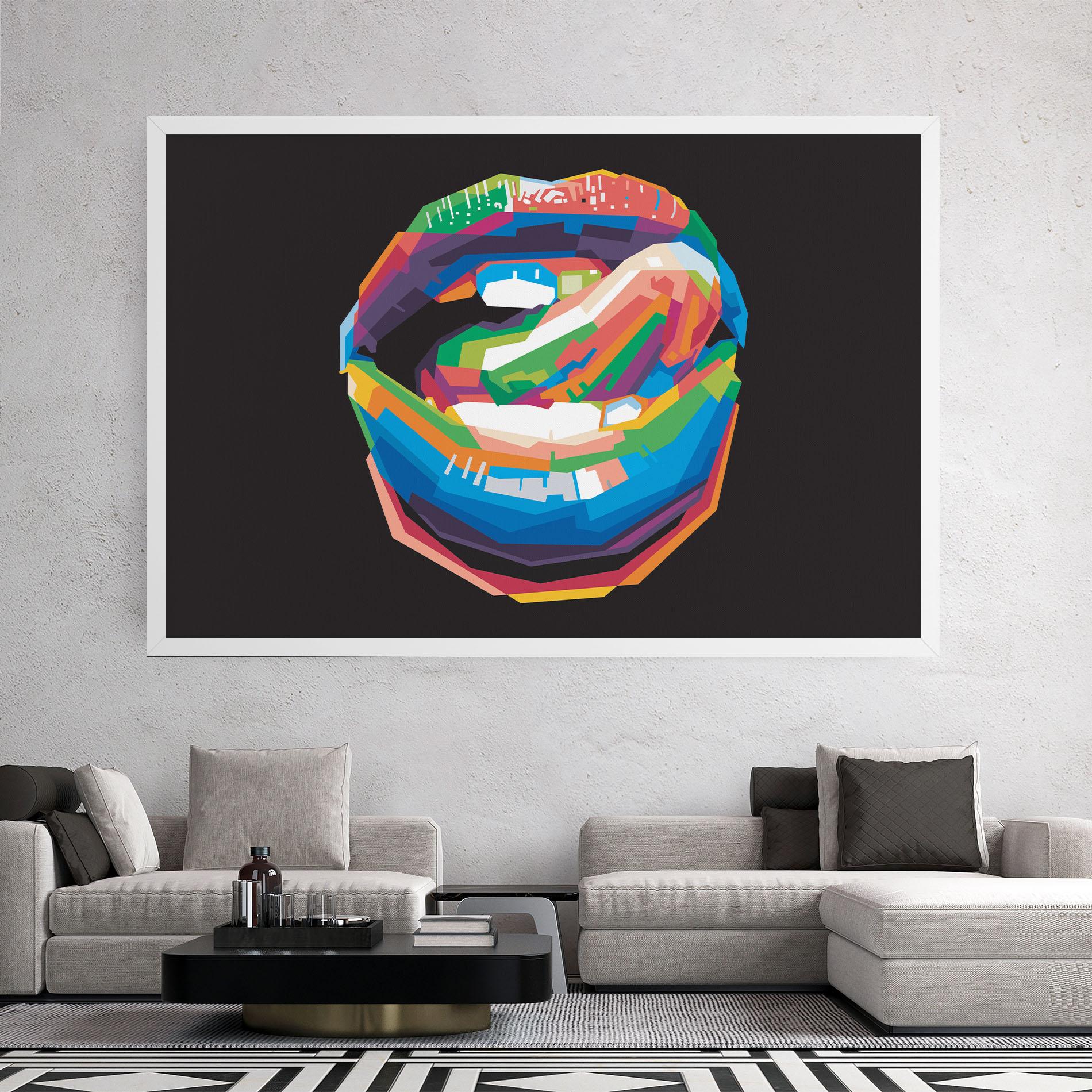 Vászonkép Lips Toungue mockup 2