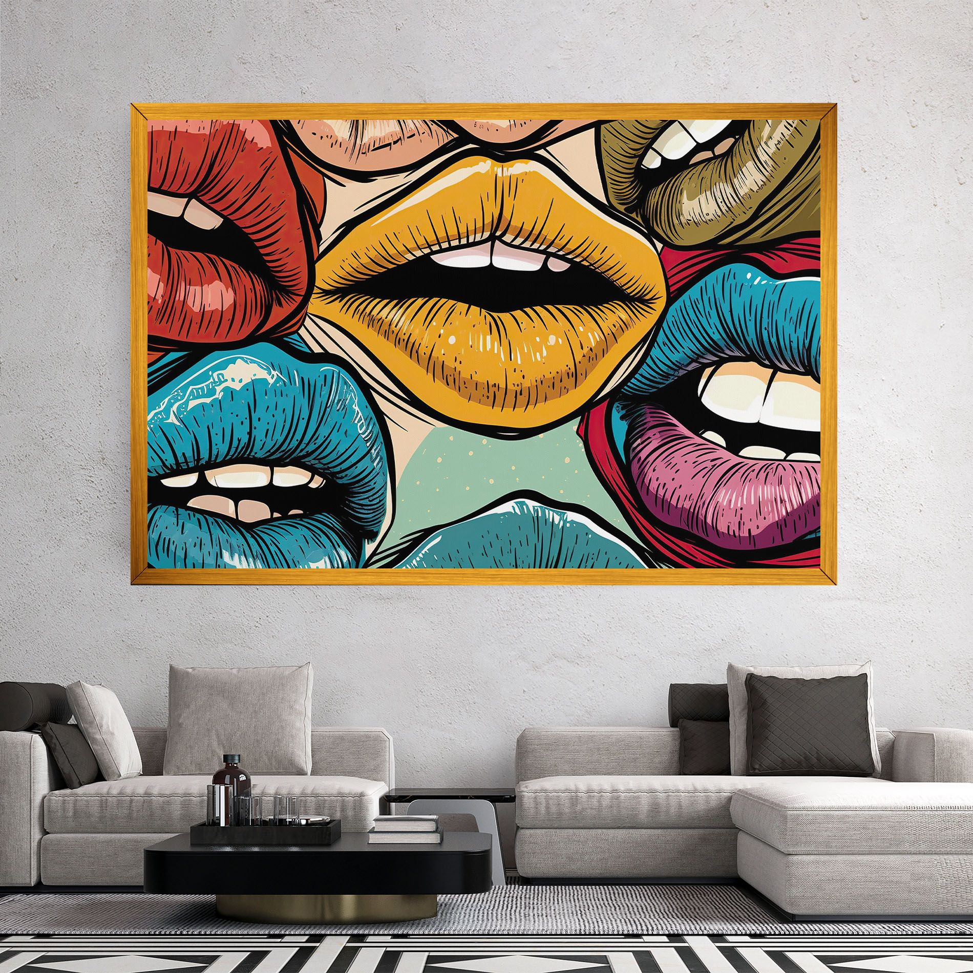 Comic Book Color Lips mockup 2