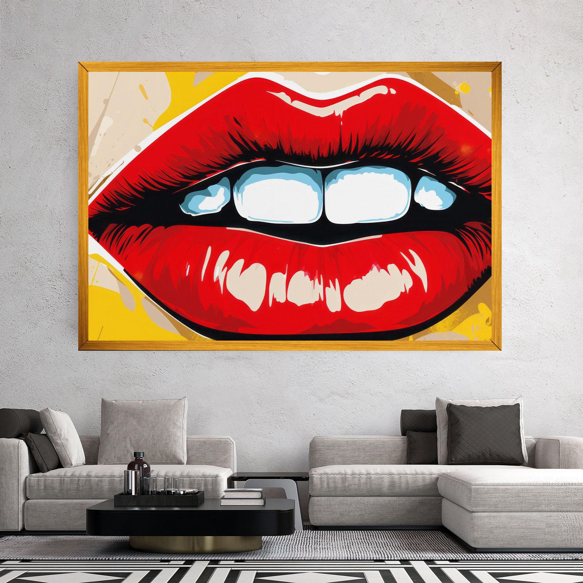 Vászonkép Pop Lips mockup 2