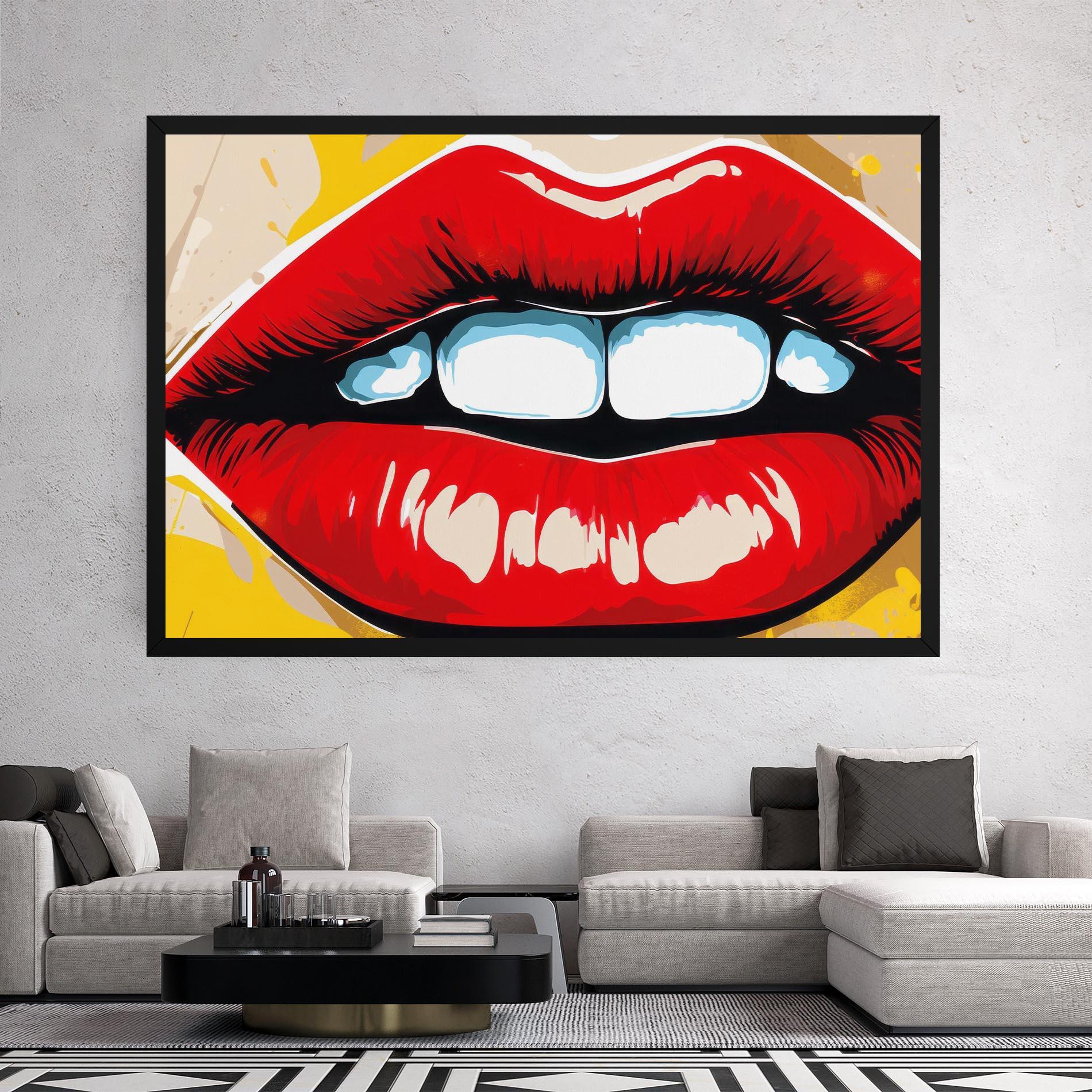 Vászonkép Pop Lips mockup 2