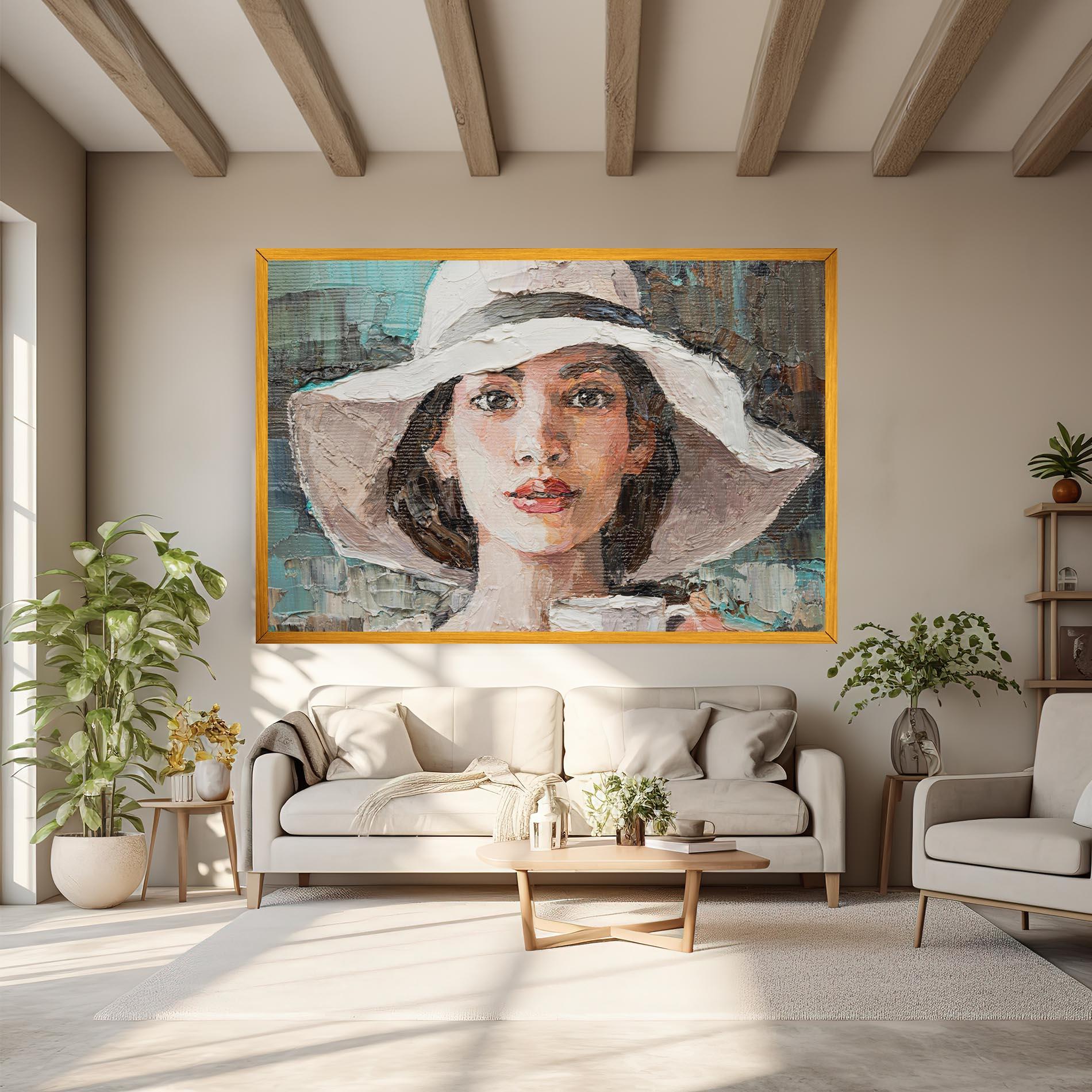 Vászonkép White Lady mockup 6