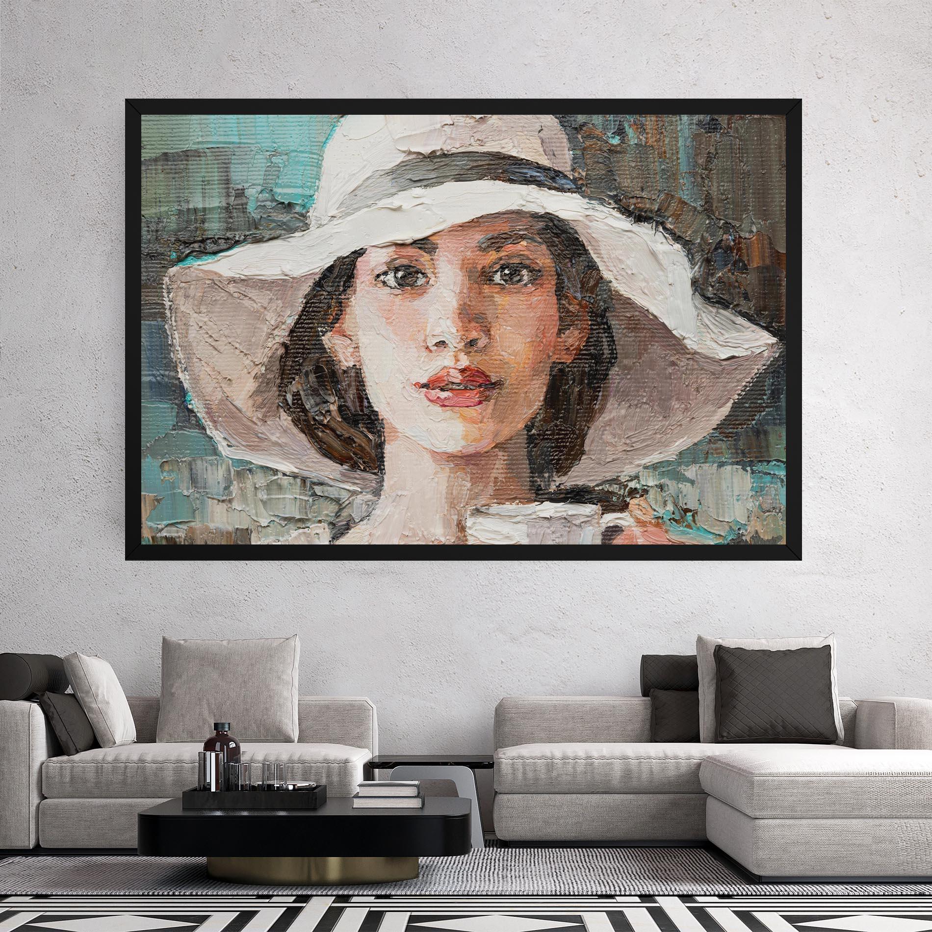 Vászonkép White Lady mockup 2