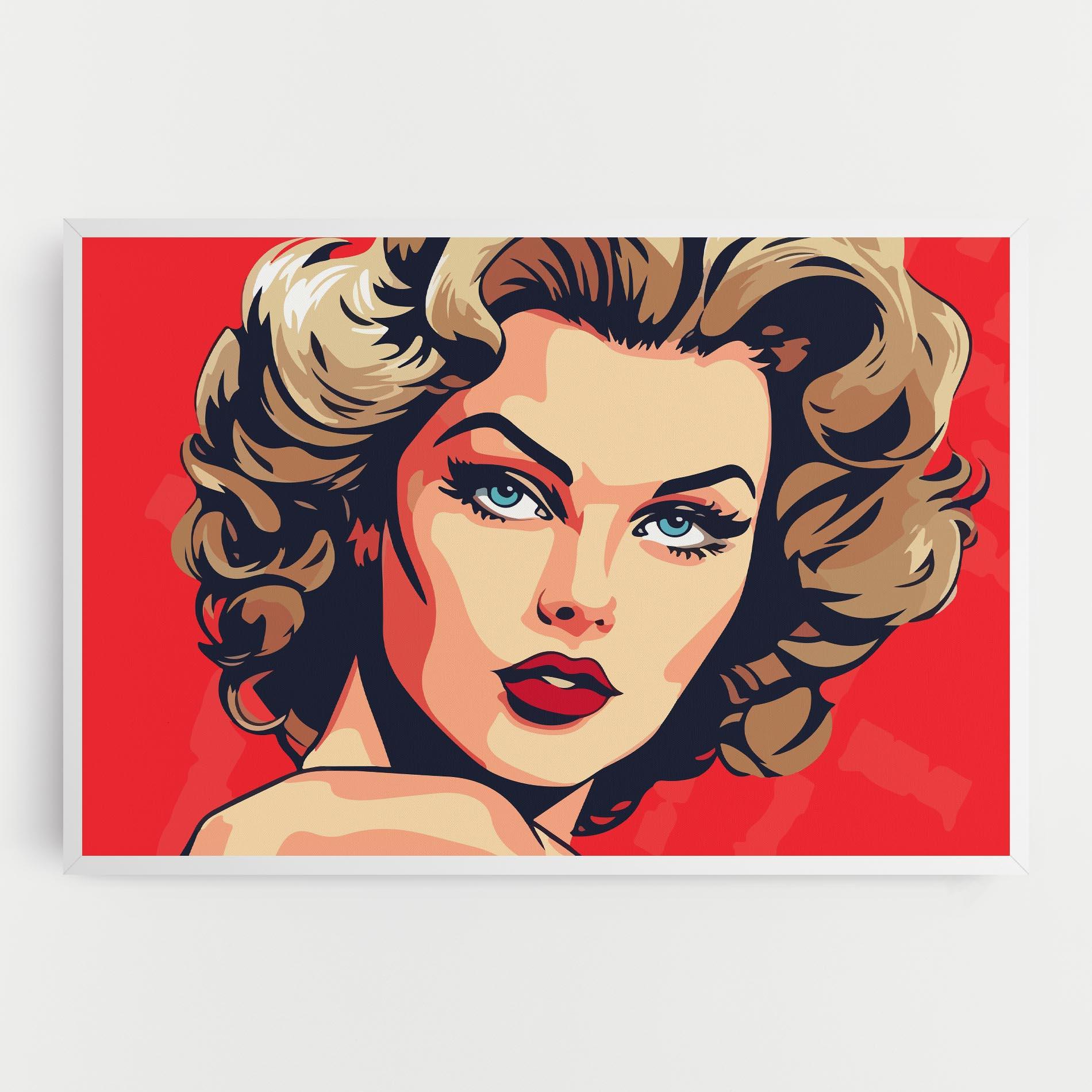 Vászonkép Blue Eyes Portrait mockup 0