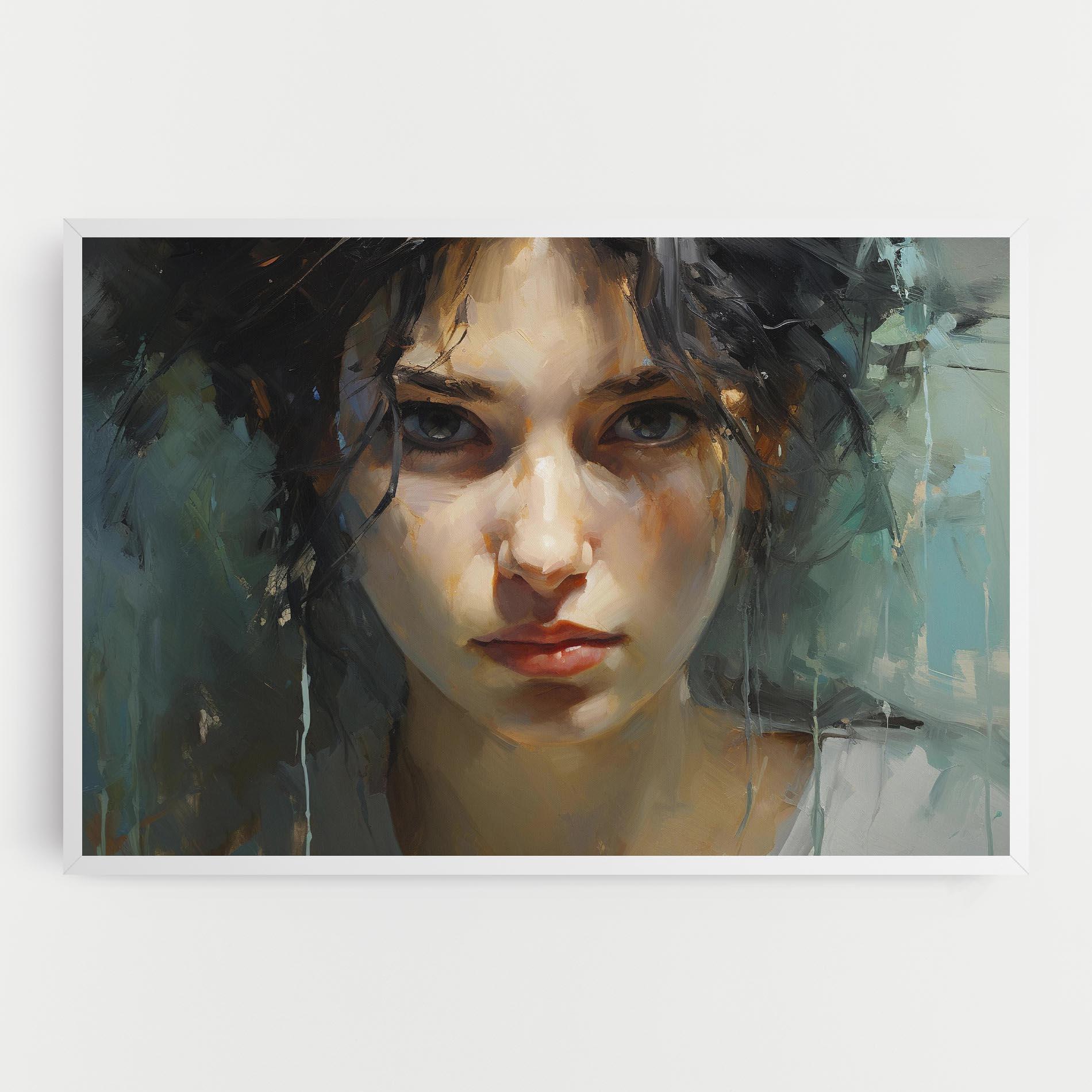 Vászonkép Intense Portrait mockup 0