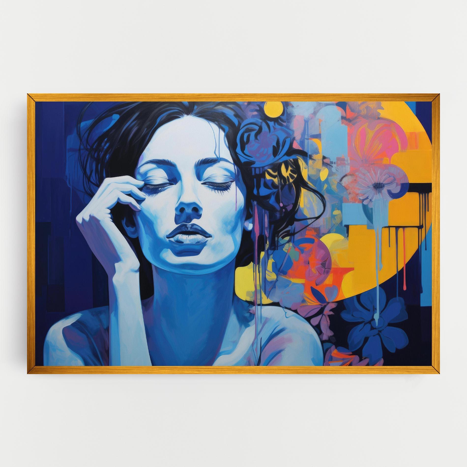 Vászonkép Photographic Blue Image mockup 0