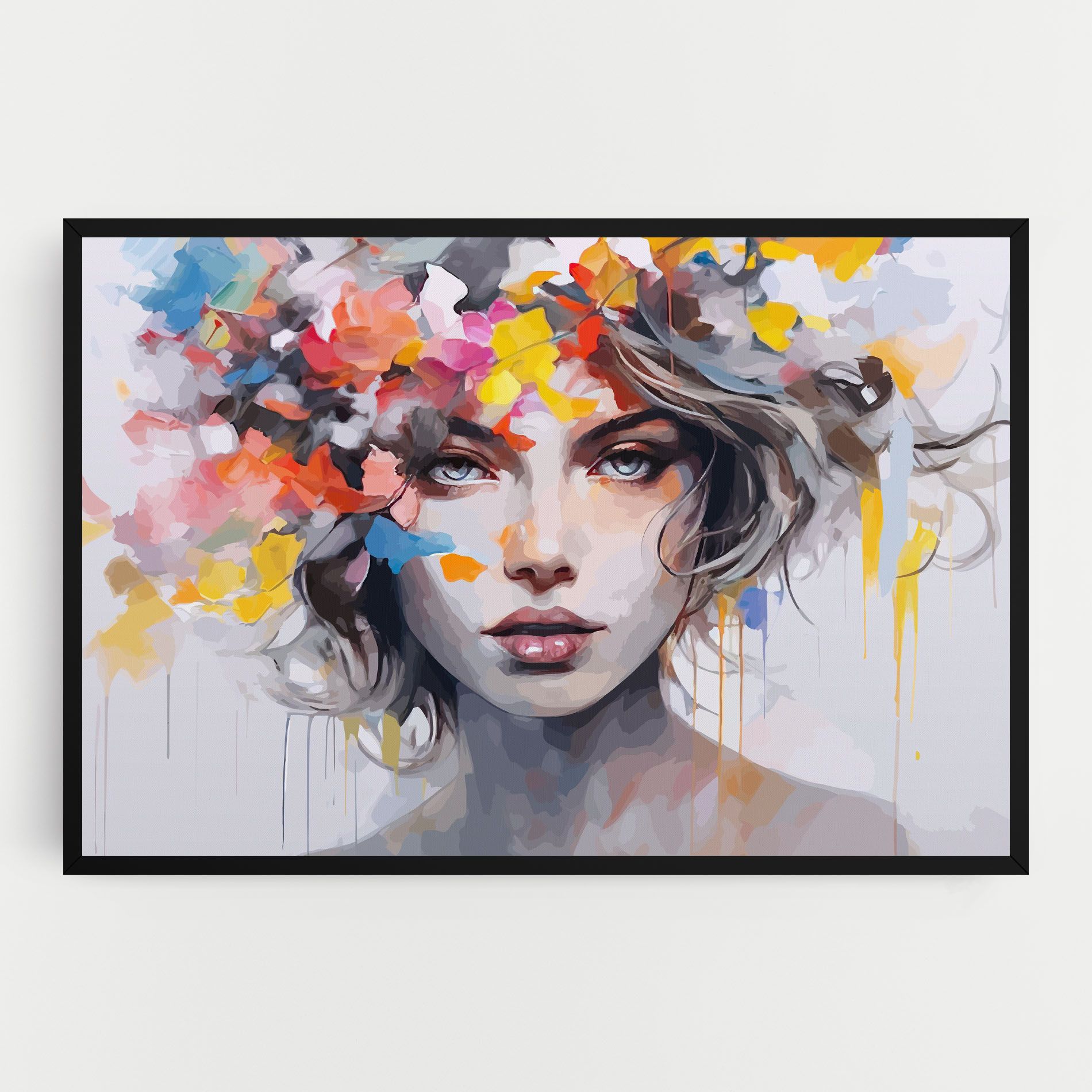 Colorful Hair Portrait mockup 0