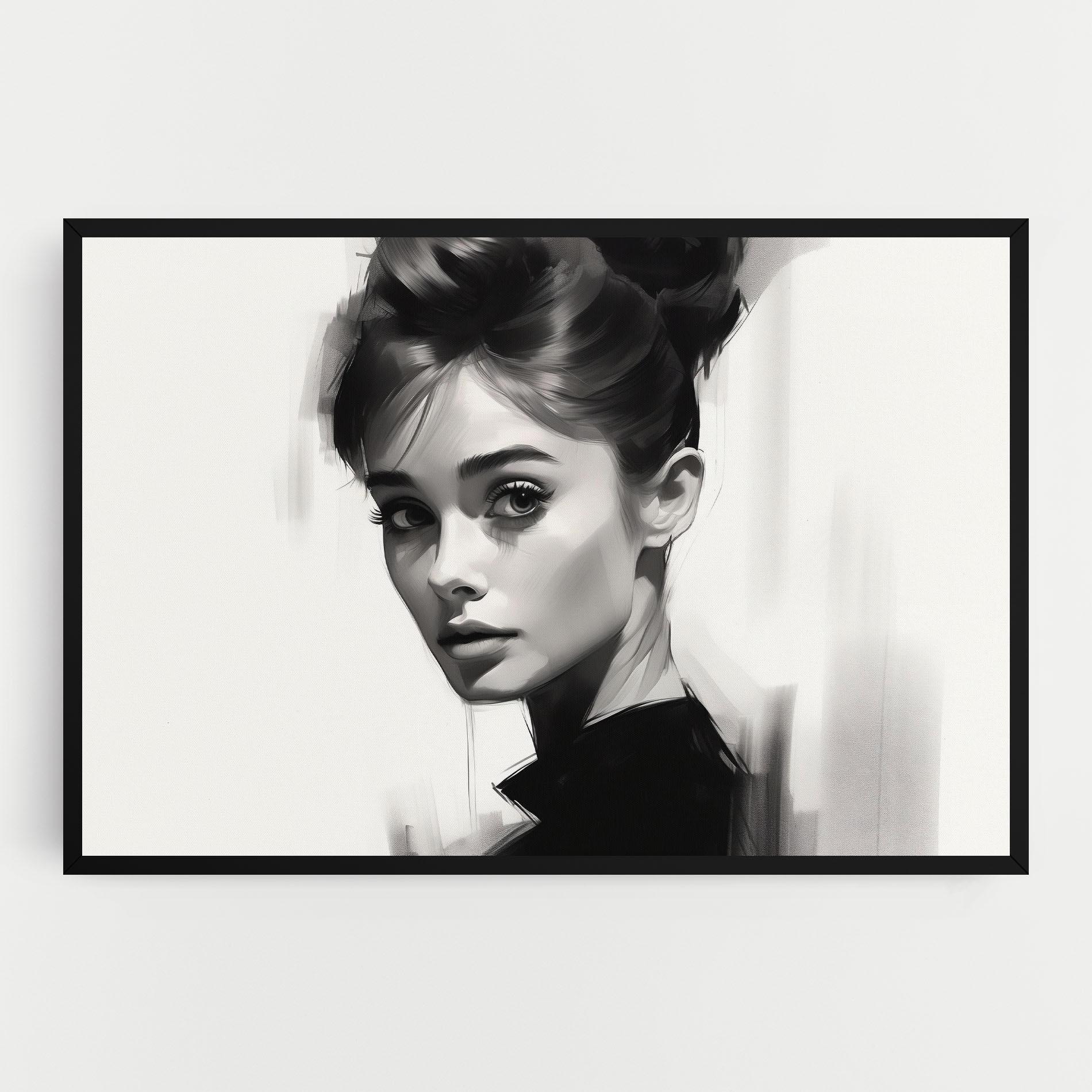 Vászonkép Hepburn Portrait mockup 0