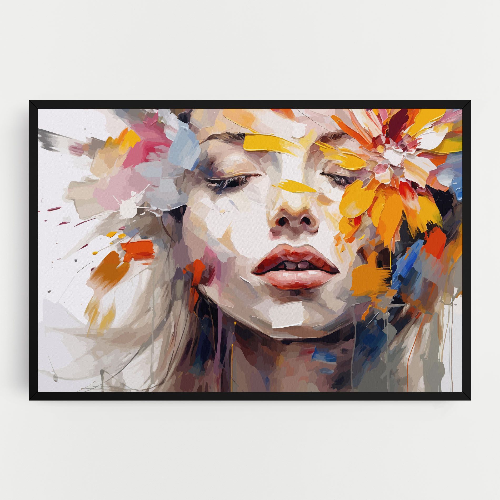 Oil Flower Portrait mockup 0