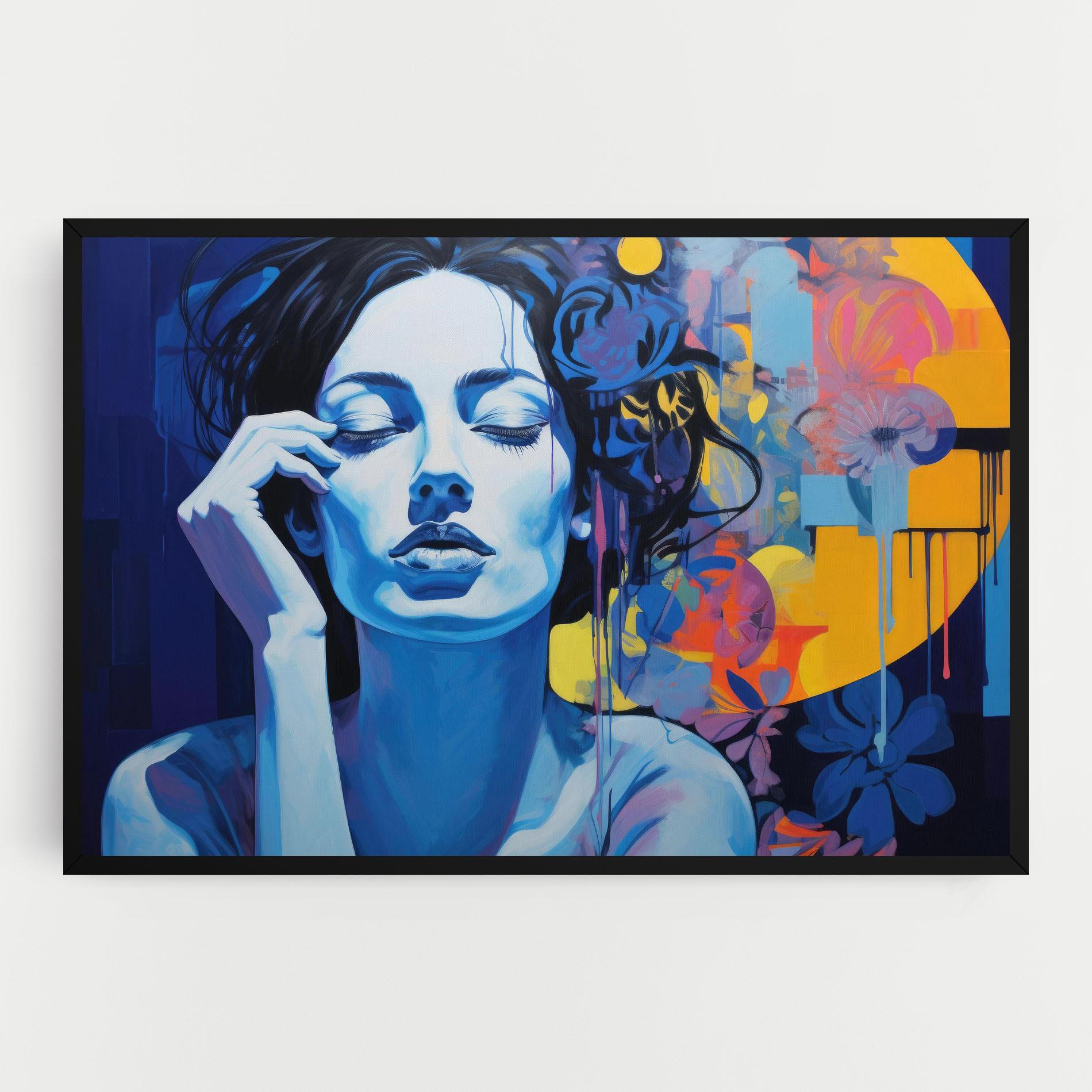 Vászonkép Photographic Blue Image mockup 0