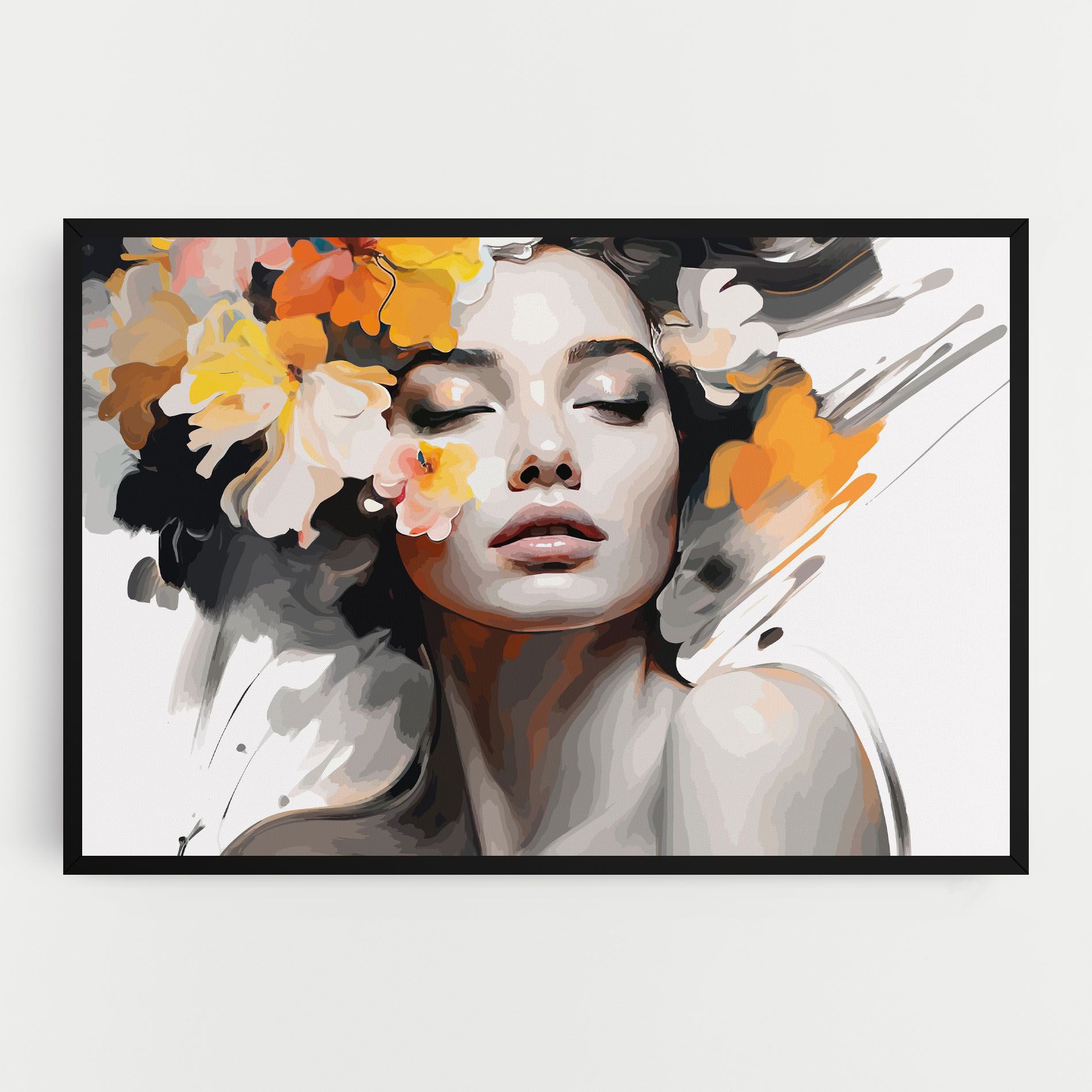 Yellow Flower Portrait mockup 0