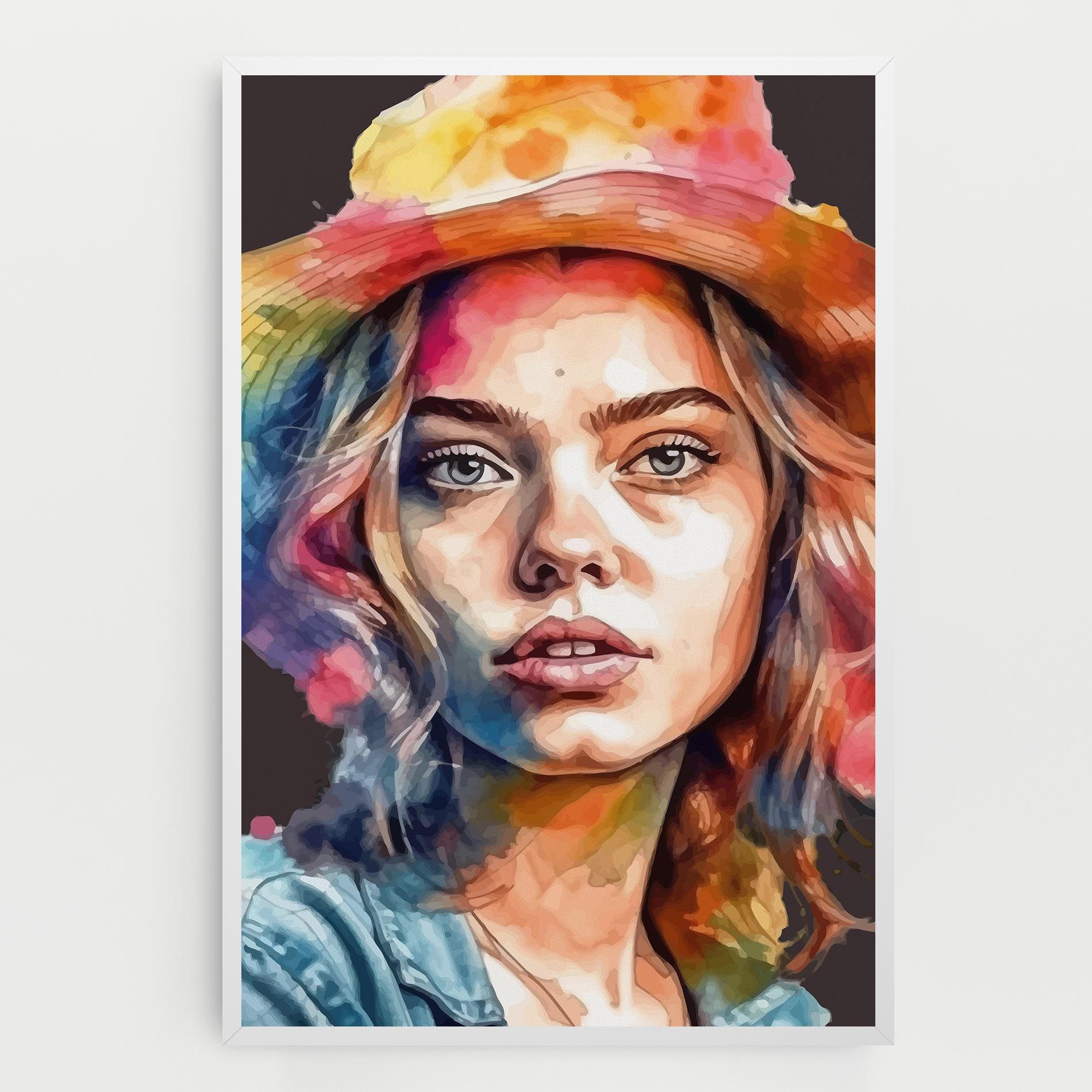 Hat Portrait Girl mockup 0