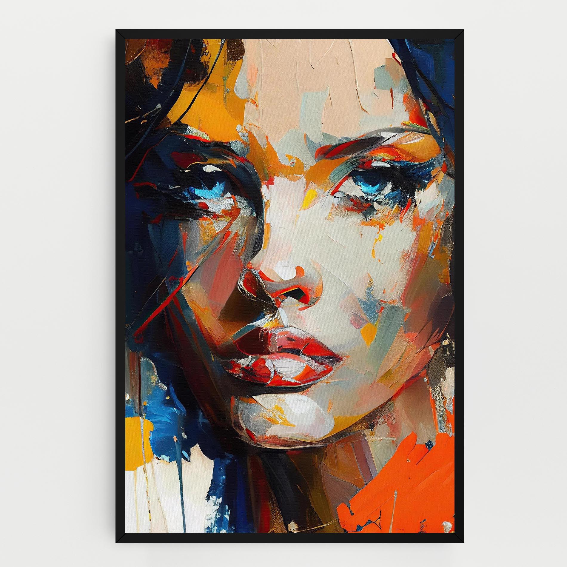 Vászonkép Beautiful Brunette Woman mockup 0