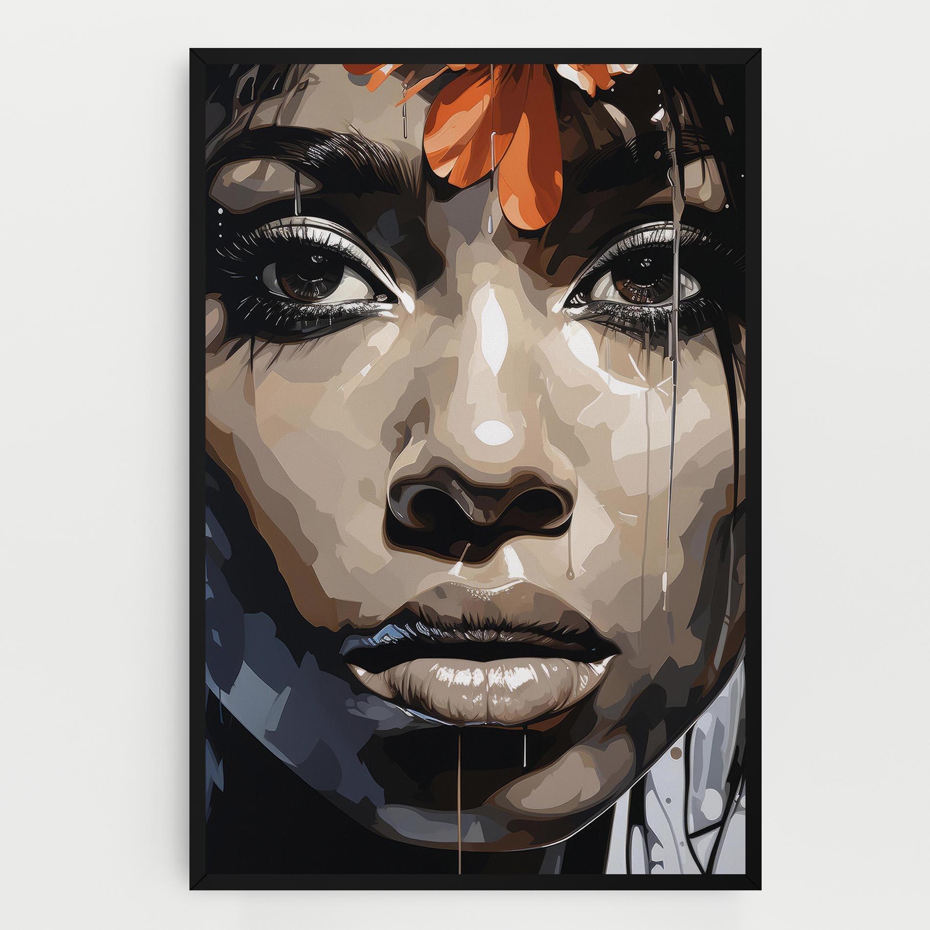 Vászonkép Pretty Girl Portrait mockup 0