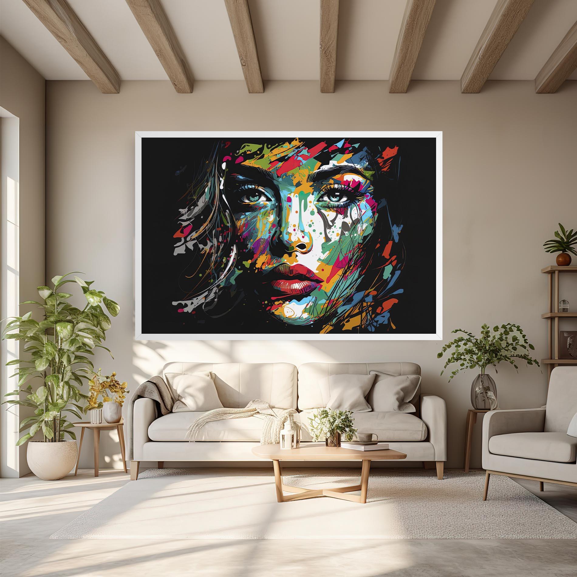 Vászonkép Abstract Stylish Portrait mockup 6