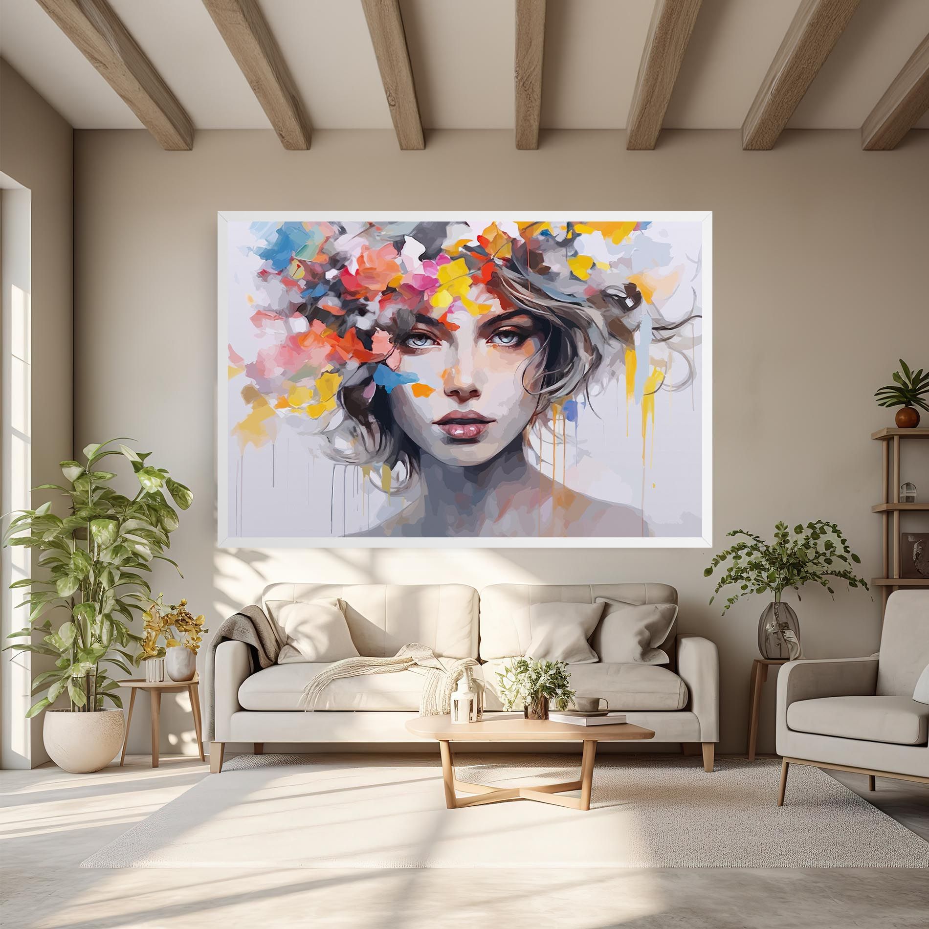 Colorful Hair Portrait mockup 6