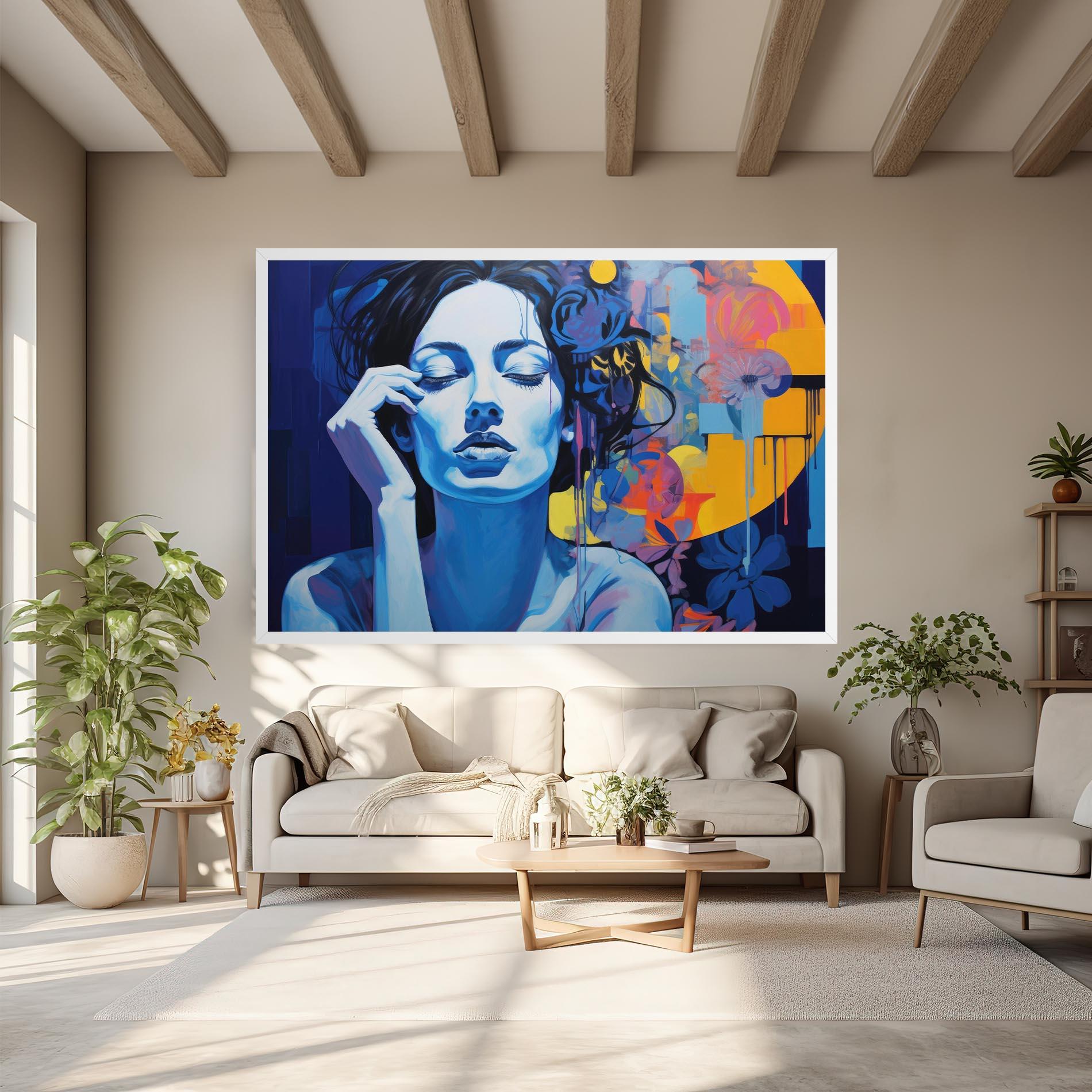 Vászonkép Photographic Blue Image mockup 6