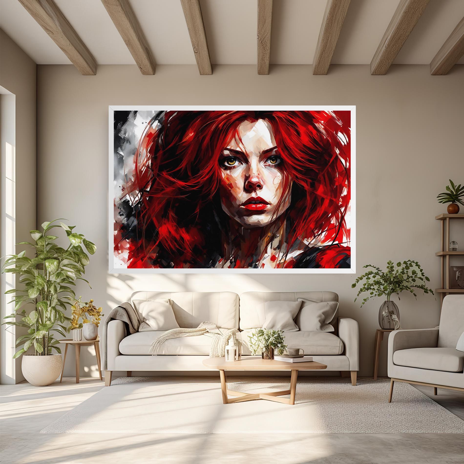 Red Hair Smoky Eyes mockup 6