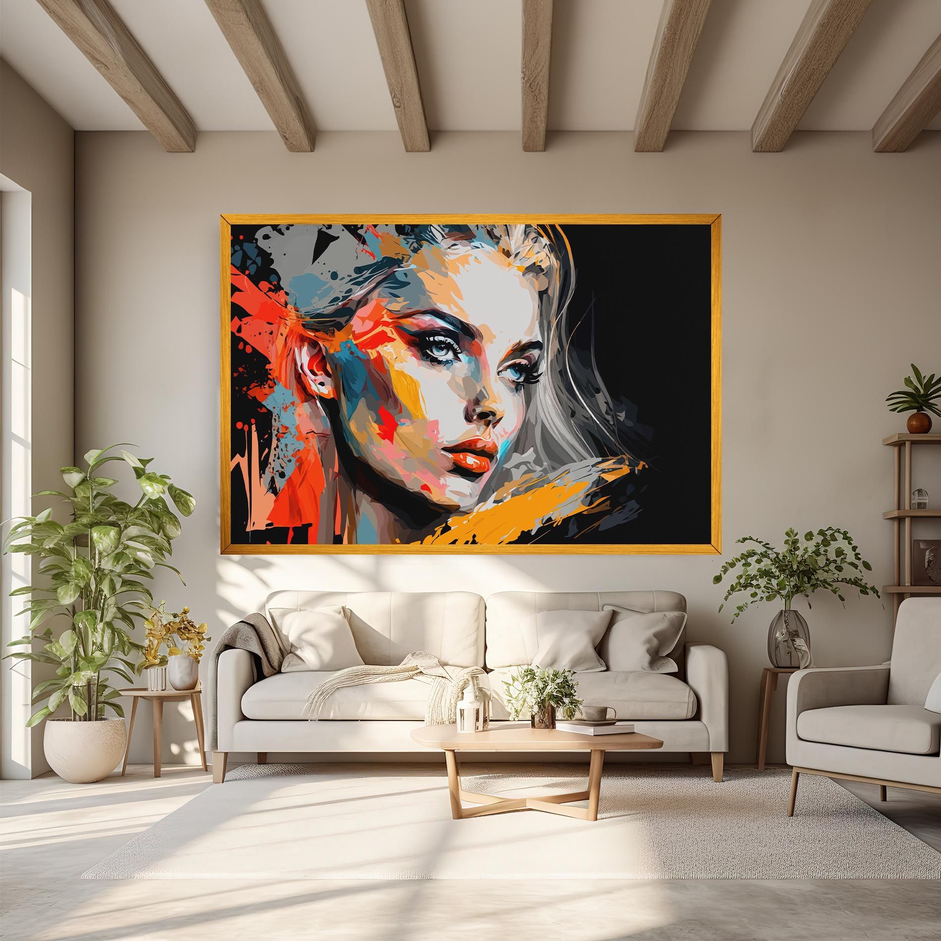 Blue Eye Face mockup 6