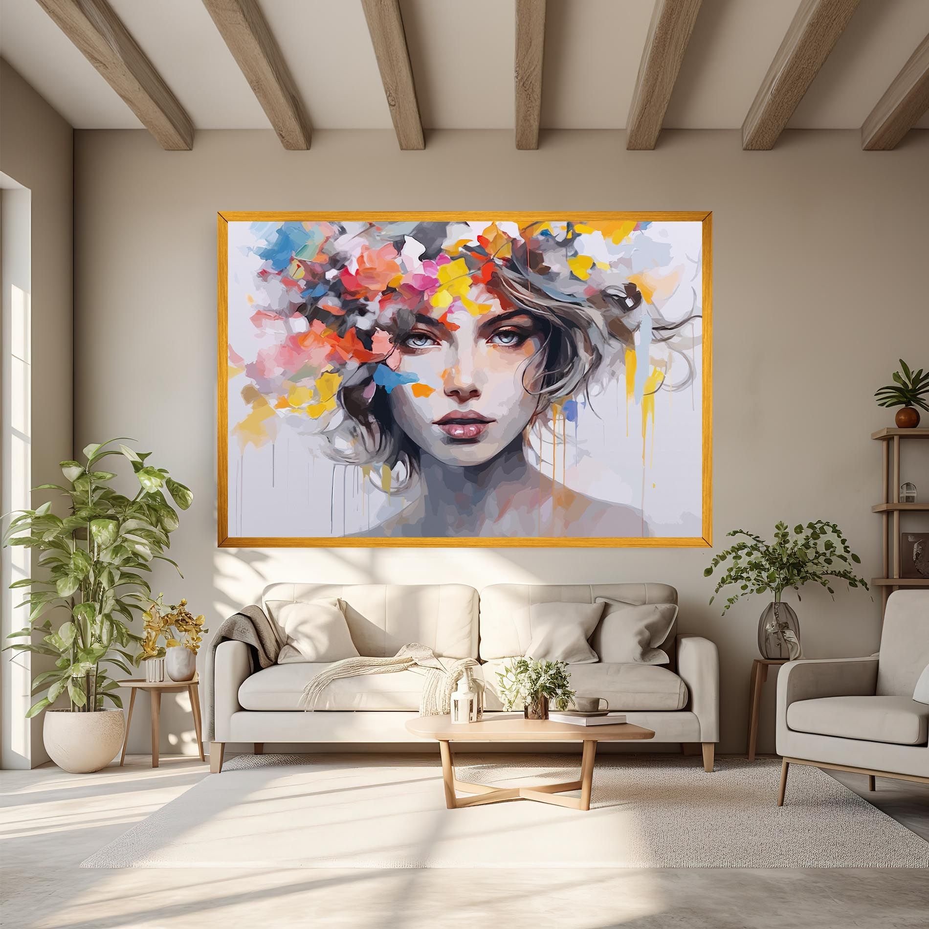 Colorful Hair Portrait mockup 6