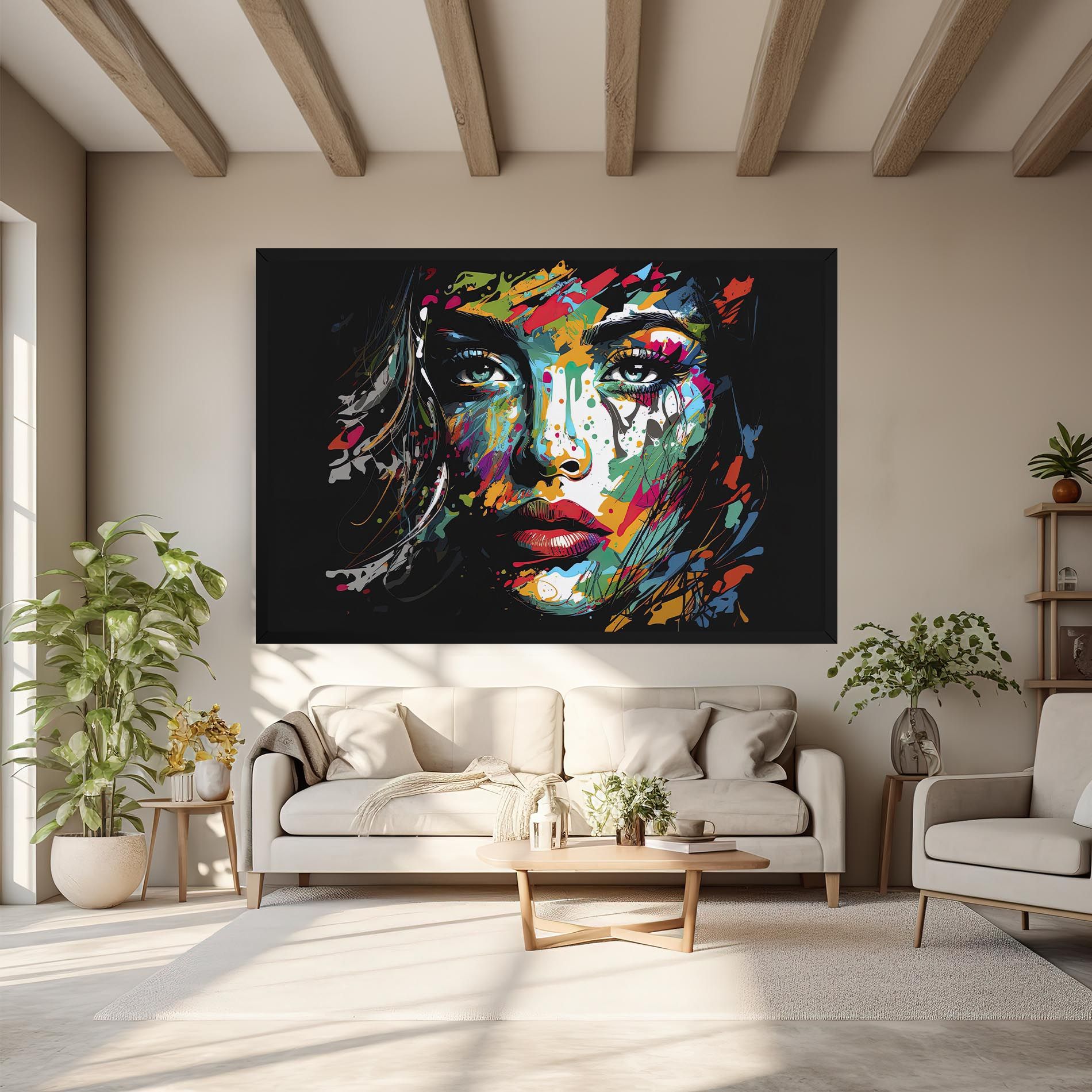 Abstract Stylish Portrait mockup 6