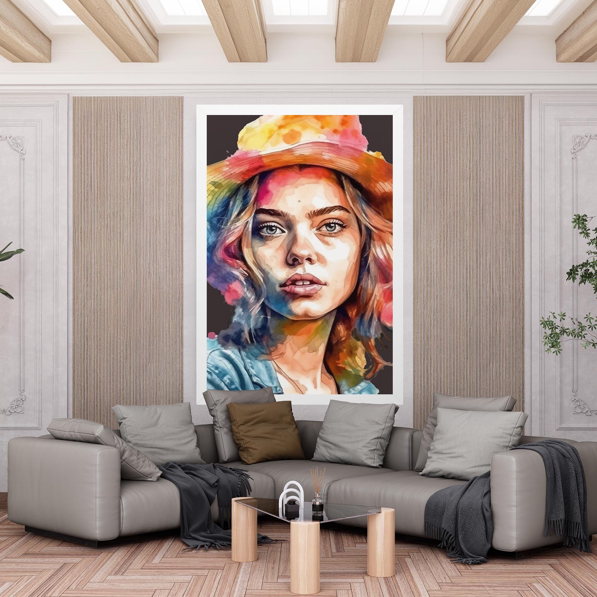 Hat Portrait Girl mockup 6
