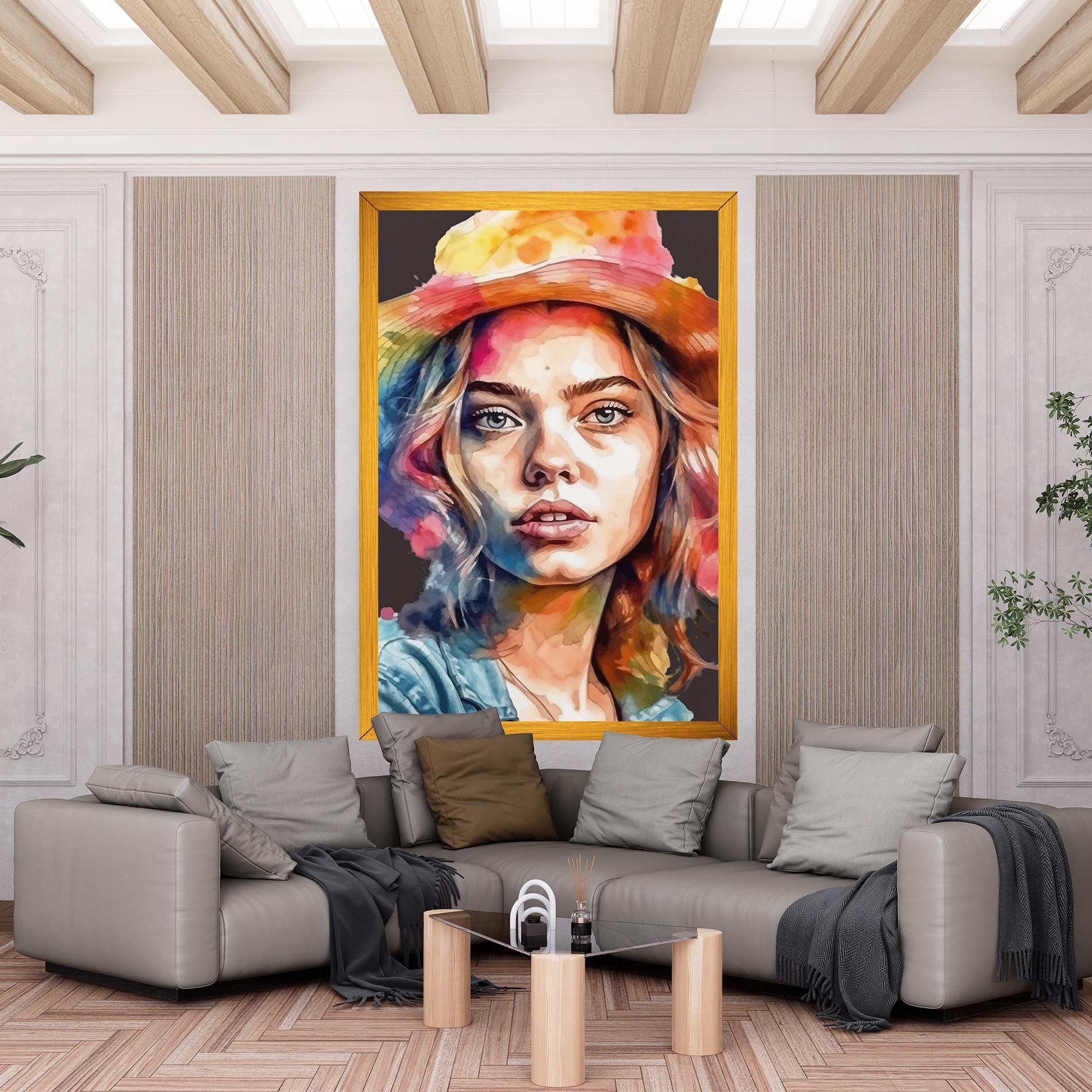 Hat Portrait Girl mockup 6