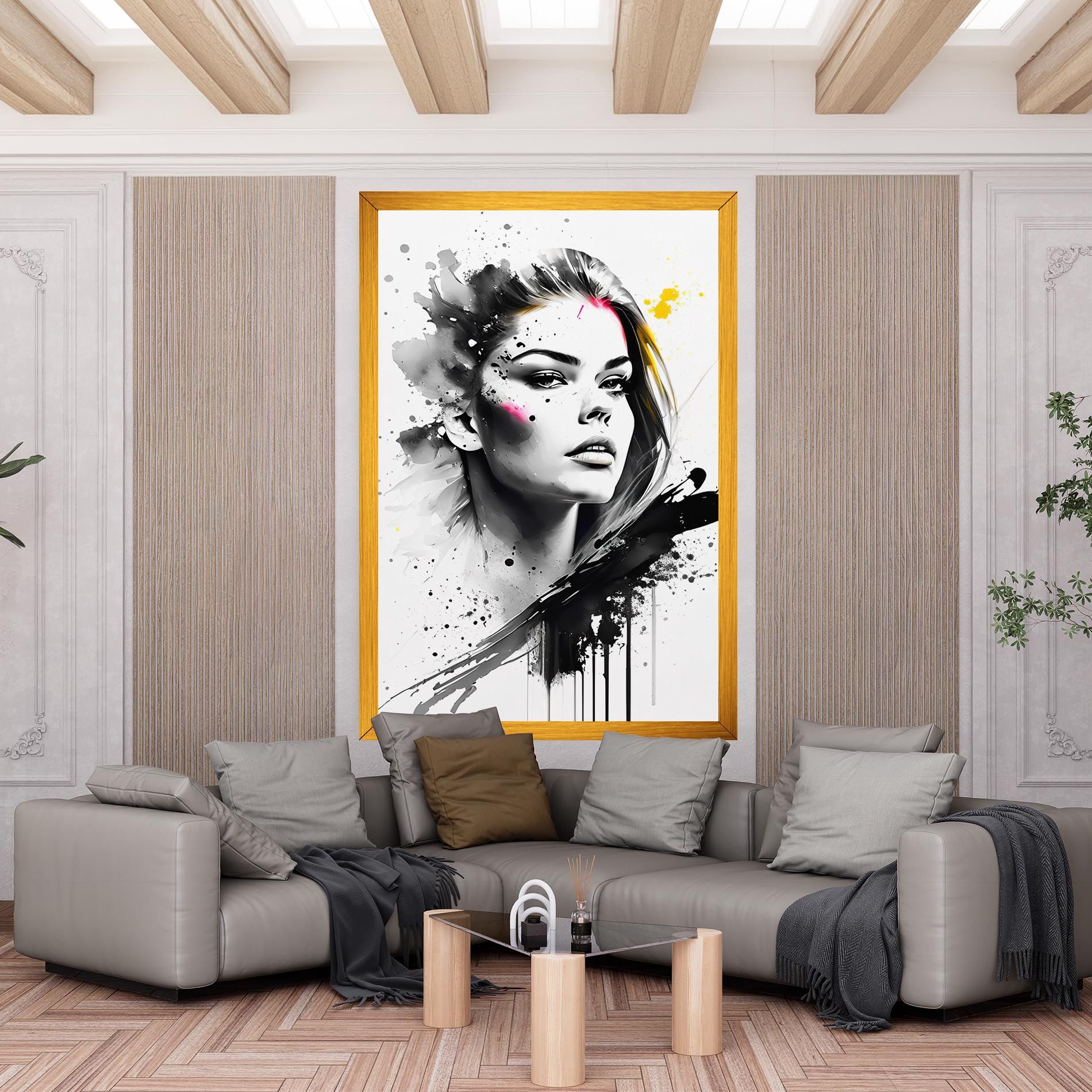 Ink Splash Portrait mockup 6