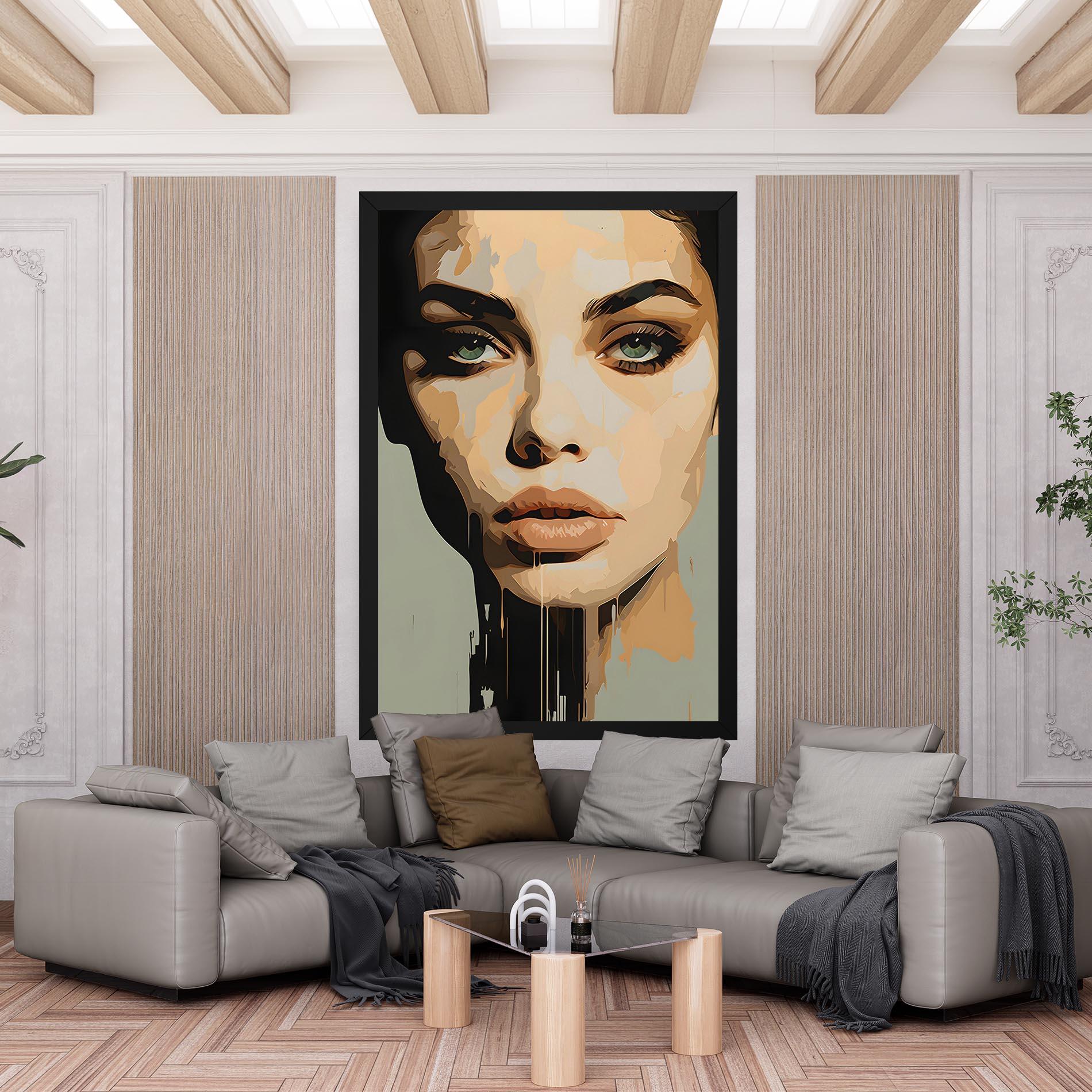 Vászonkép Apologetic Face mockup 6