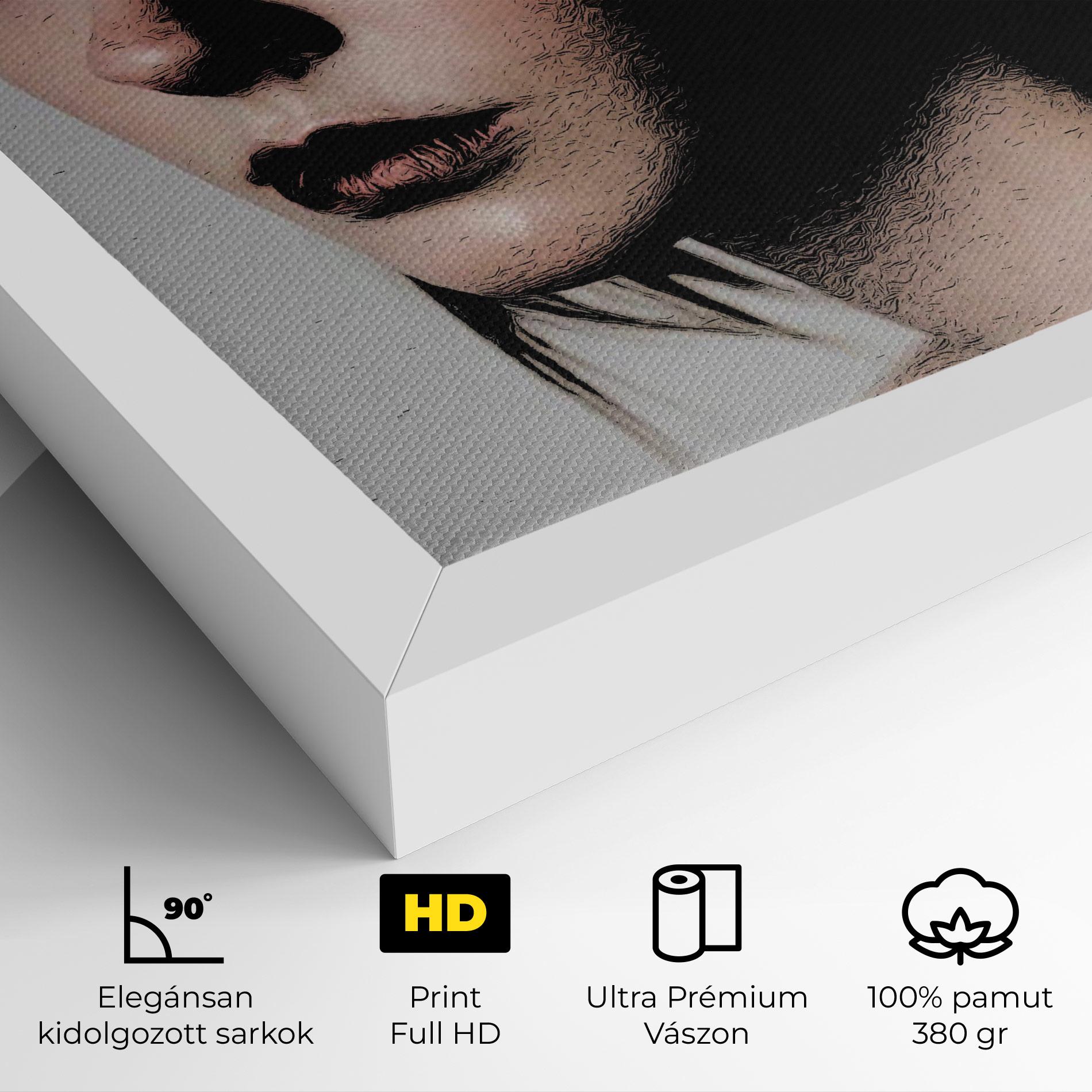 Vászonkép Big Eyes Portrait mockup 4