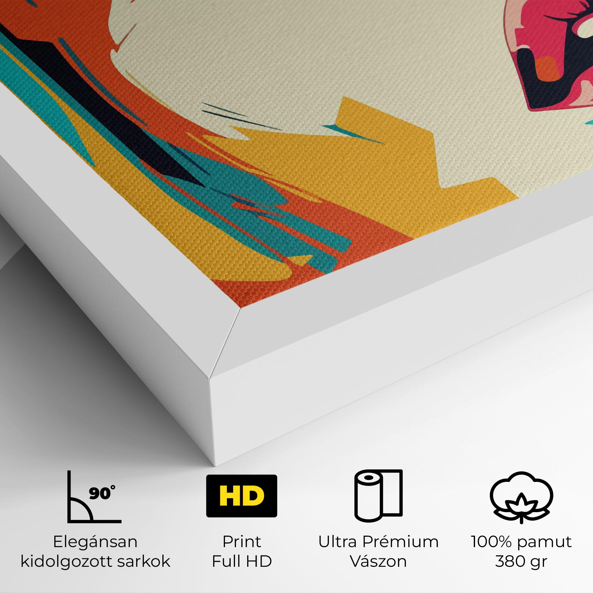 Vászonkép Blonde Girl Portrait mockup 4