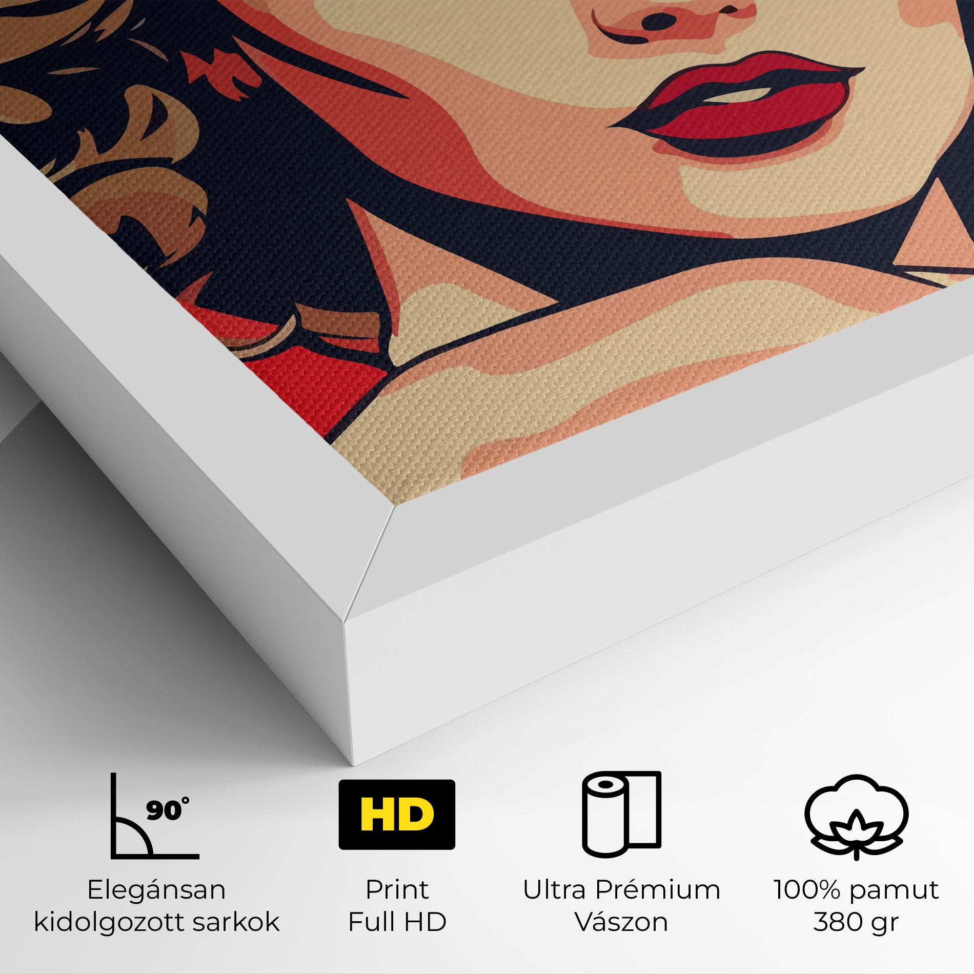 Vászonkép Blue Eyes Portrait mockup 4