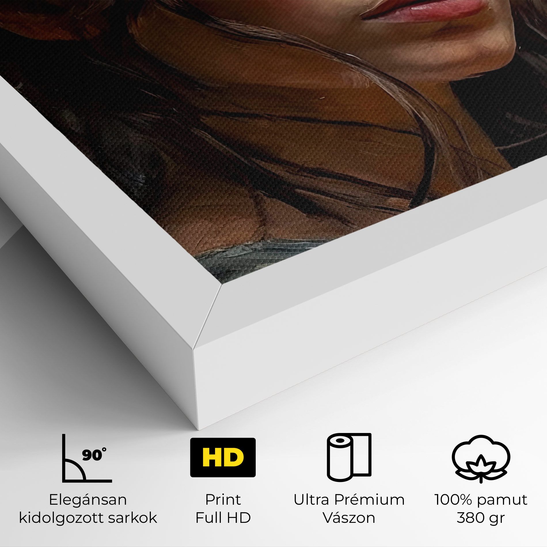 Closeup Impasto Portrait mockup 4