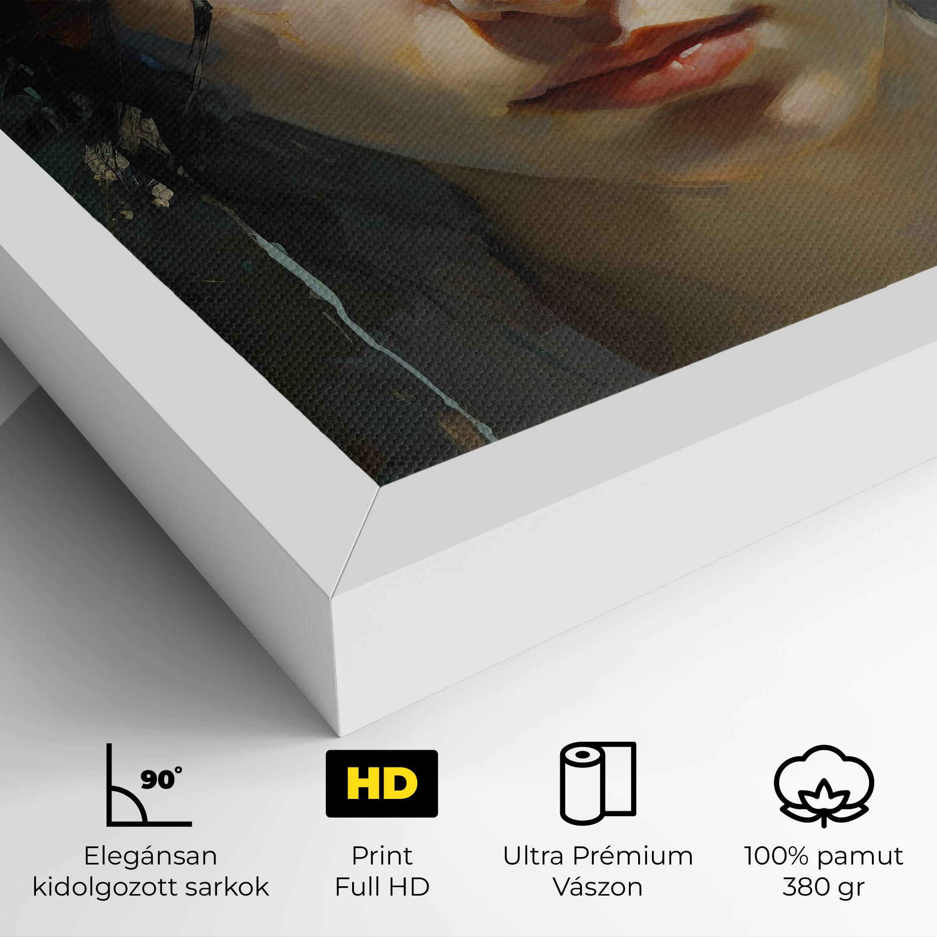 Vászonkép Intense Portrait mockup 4